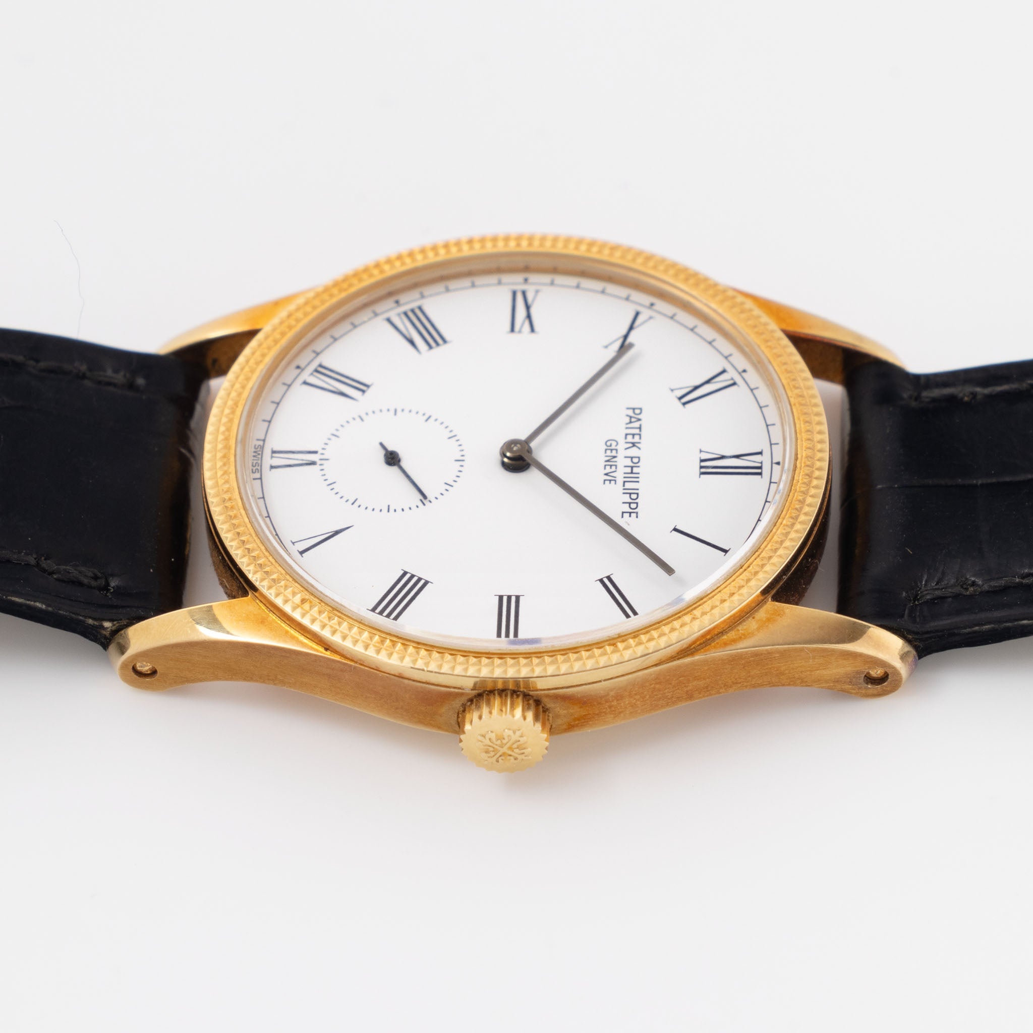 Patek Philippe Calatrava 3796D “Clous de Paris” Porcelain Dial with Hangtag & Extract from the Archives
