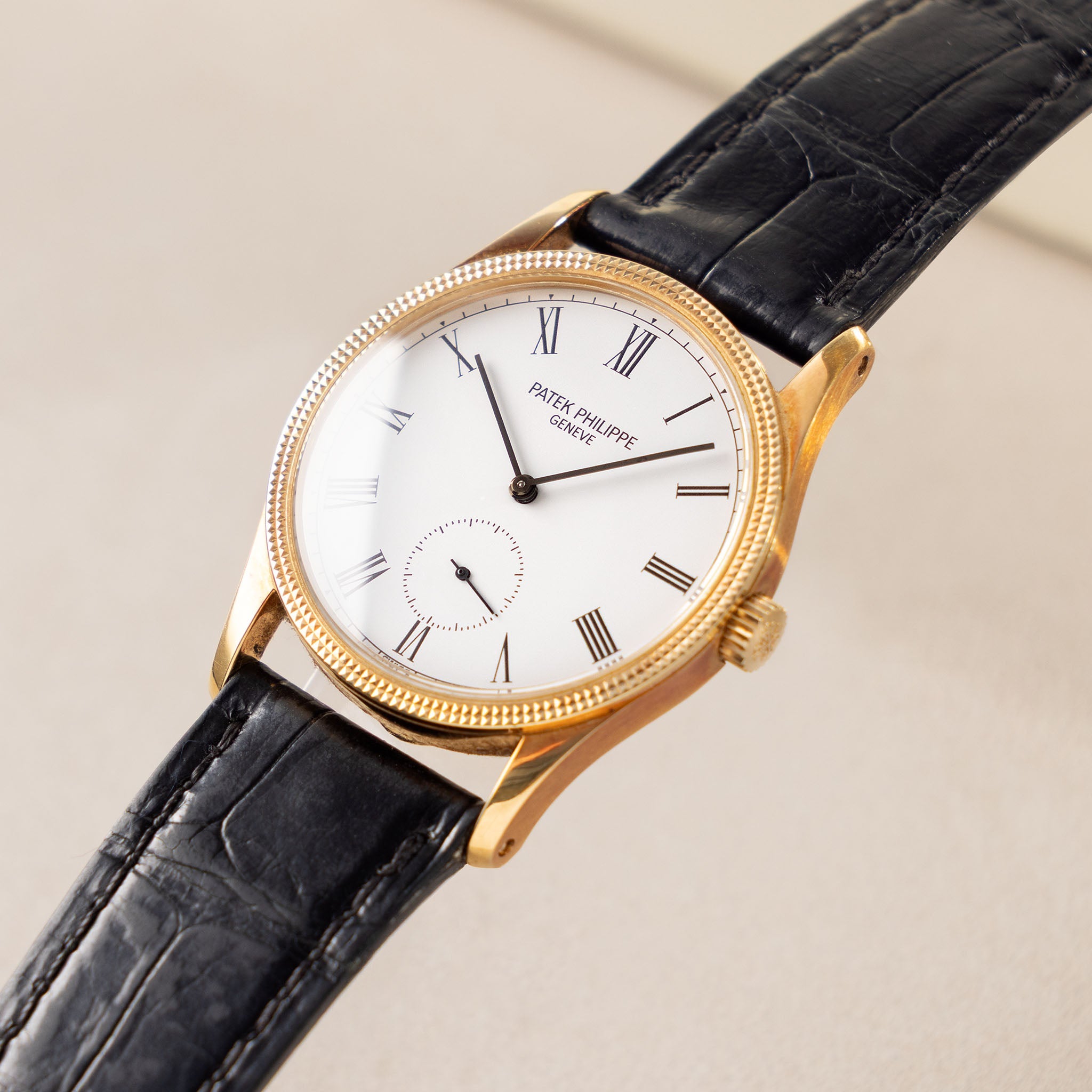 Patek Philippe Calatrava 3796D “Clous de Paris” Porcelain Dial with Hangtag & Extract from the Archives