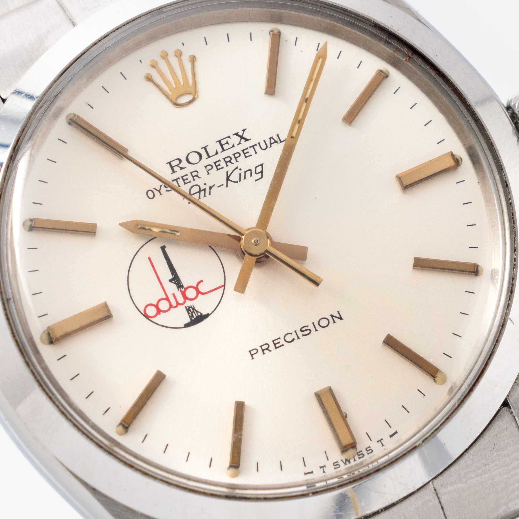 Rolex Air-King 5500 Silver ADWOC Logo Dial