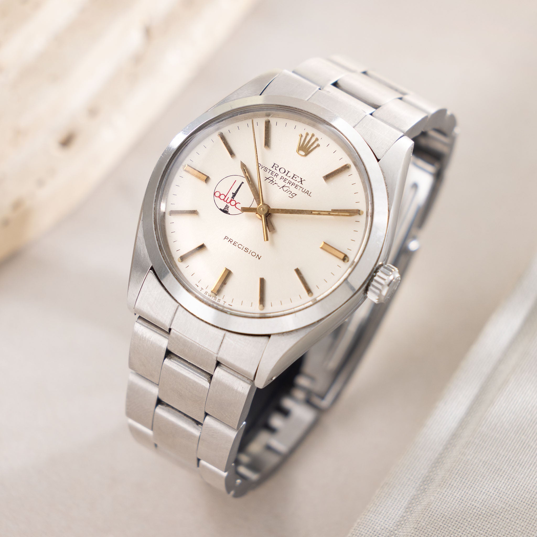 Rolex Air-King 5500 Silver ADWOC Logo Dial
