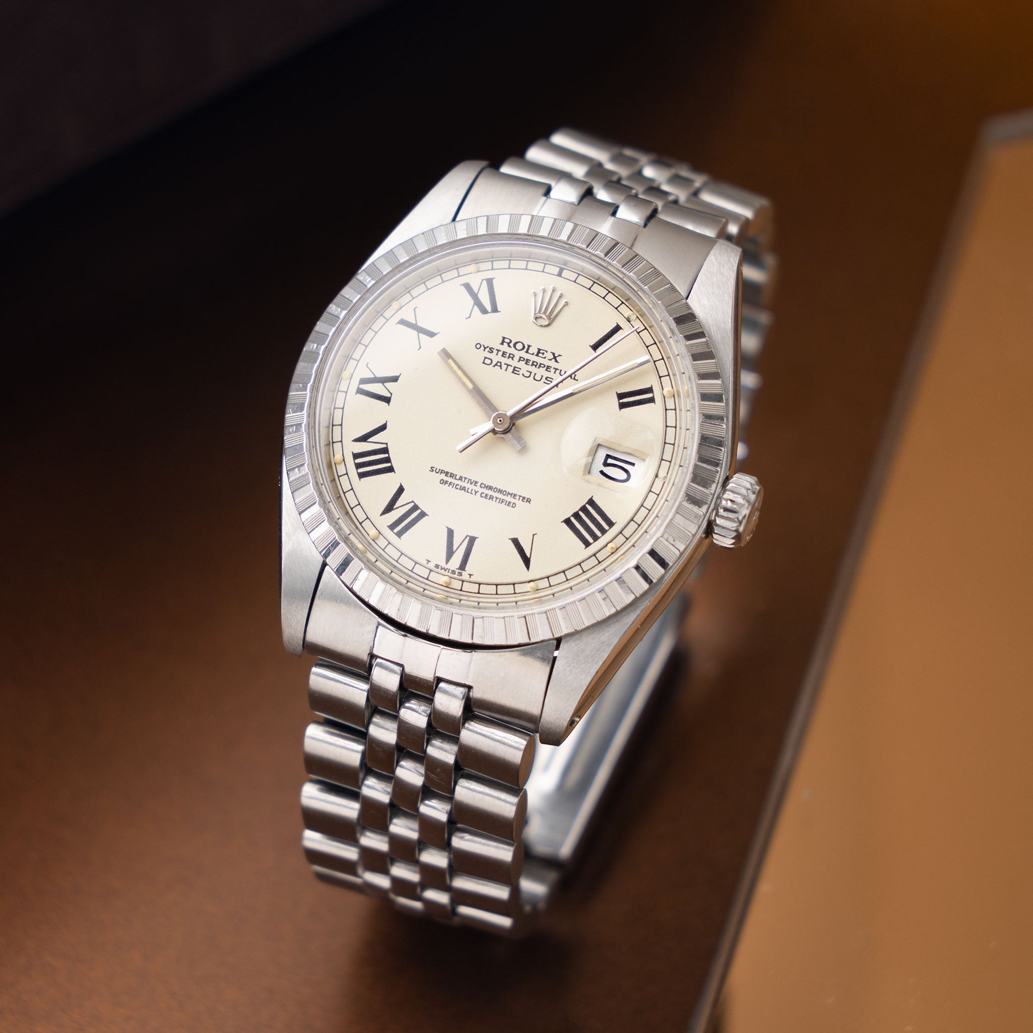 Rolex Datejust 1603 Cream Buckley Dial