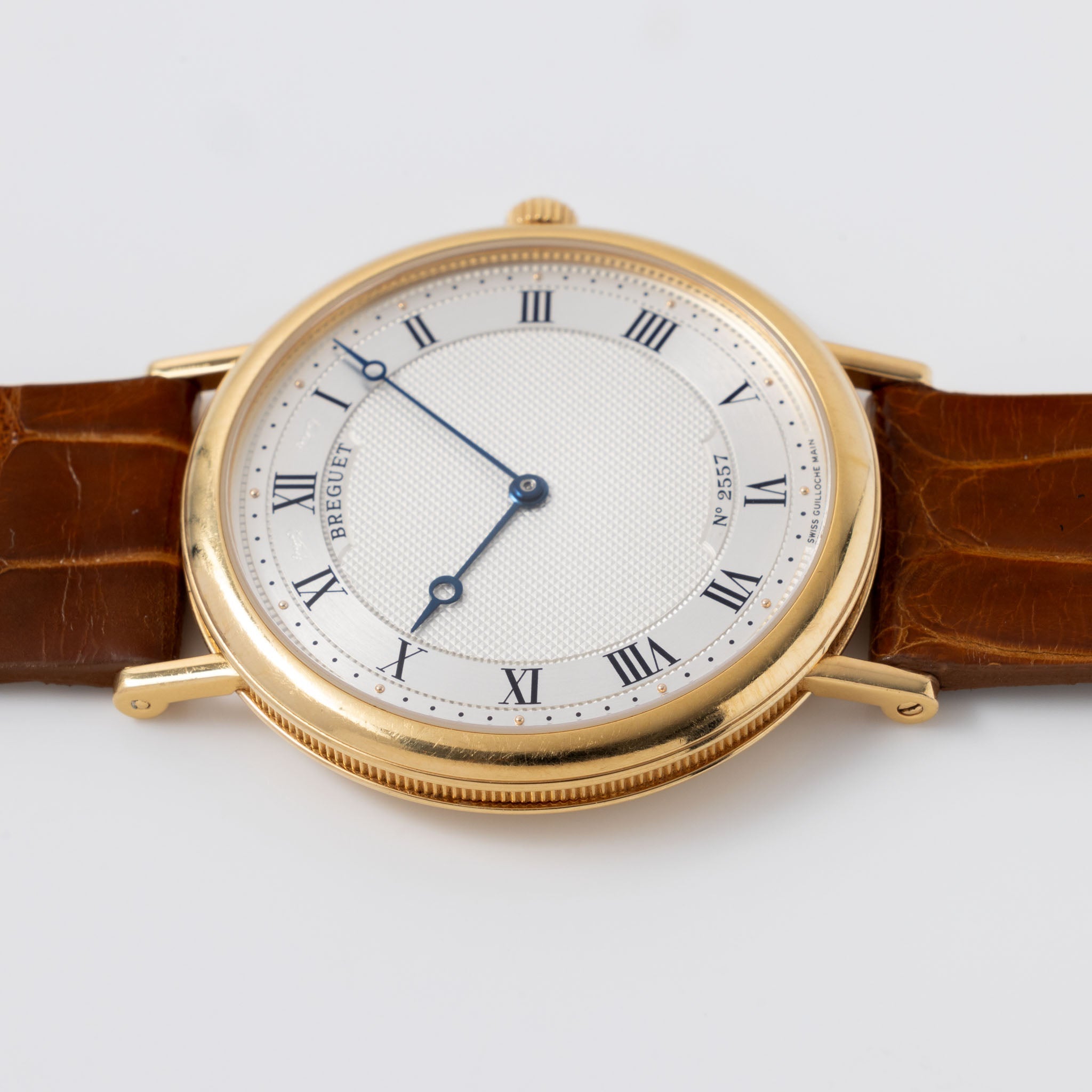 Breguet Ultra thin Classique Dress watch Guilloche dial ref 5130 in 18 k yellow gold