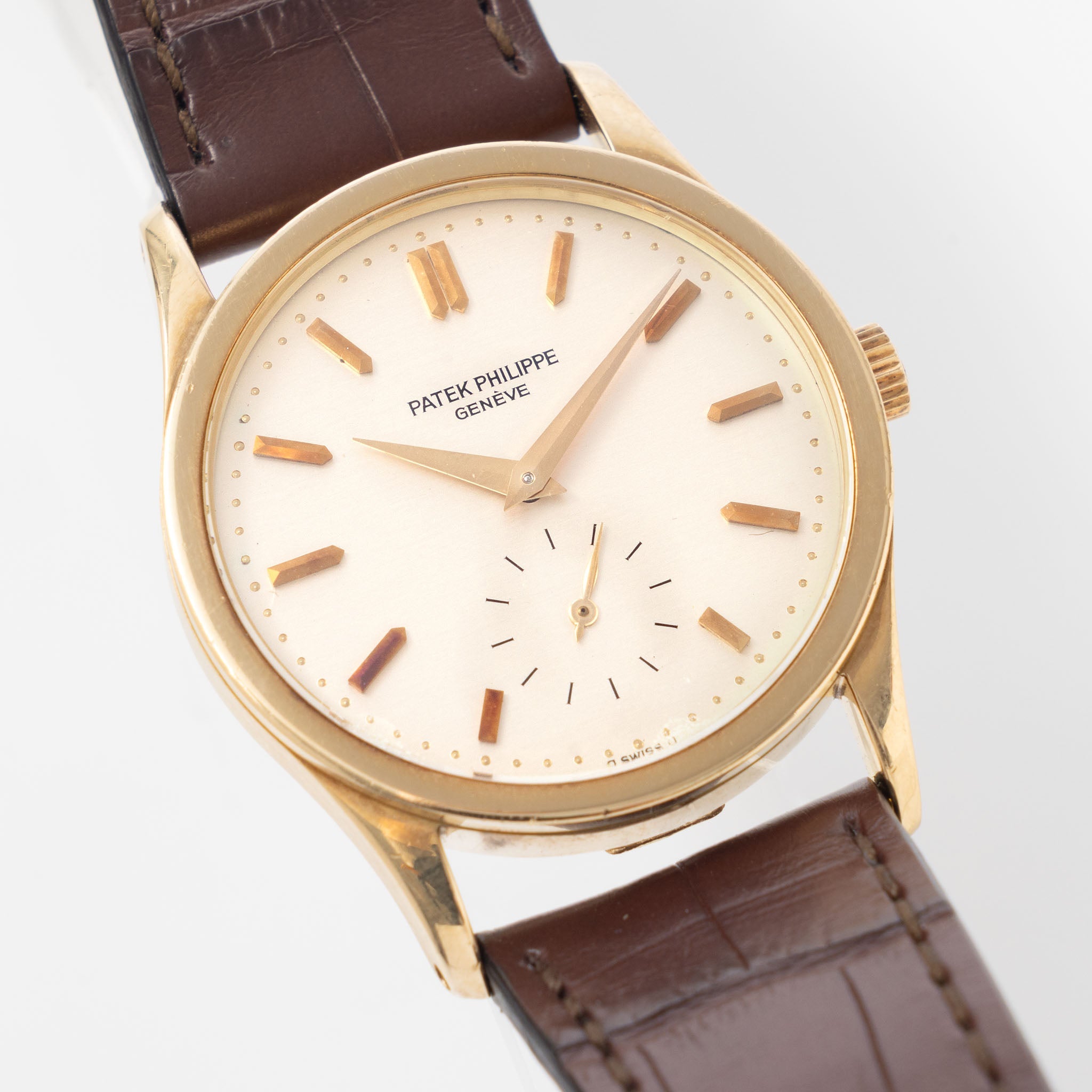 Patek Philippe Calatrava 3796J Silver Dial in 18k Yellow Gold
