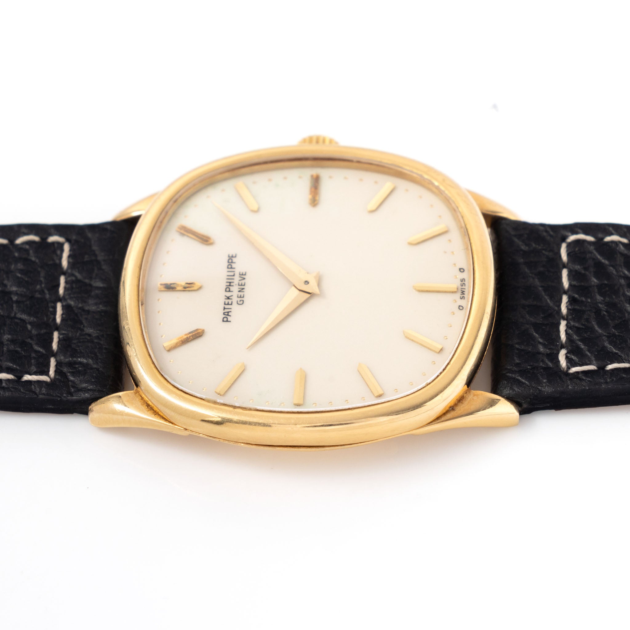 Patek Philippe Golden Ellipse Porcelain dial in 18k yellow gold ref 3844J