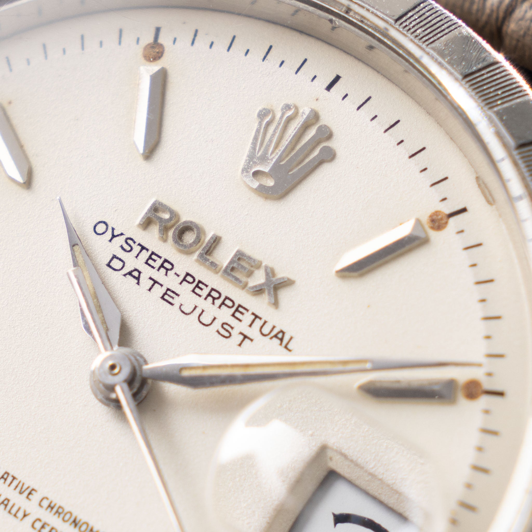 Rolex Datejust Swiss only Cream Dial ref 6605