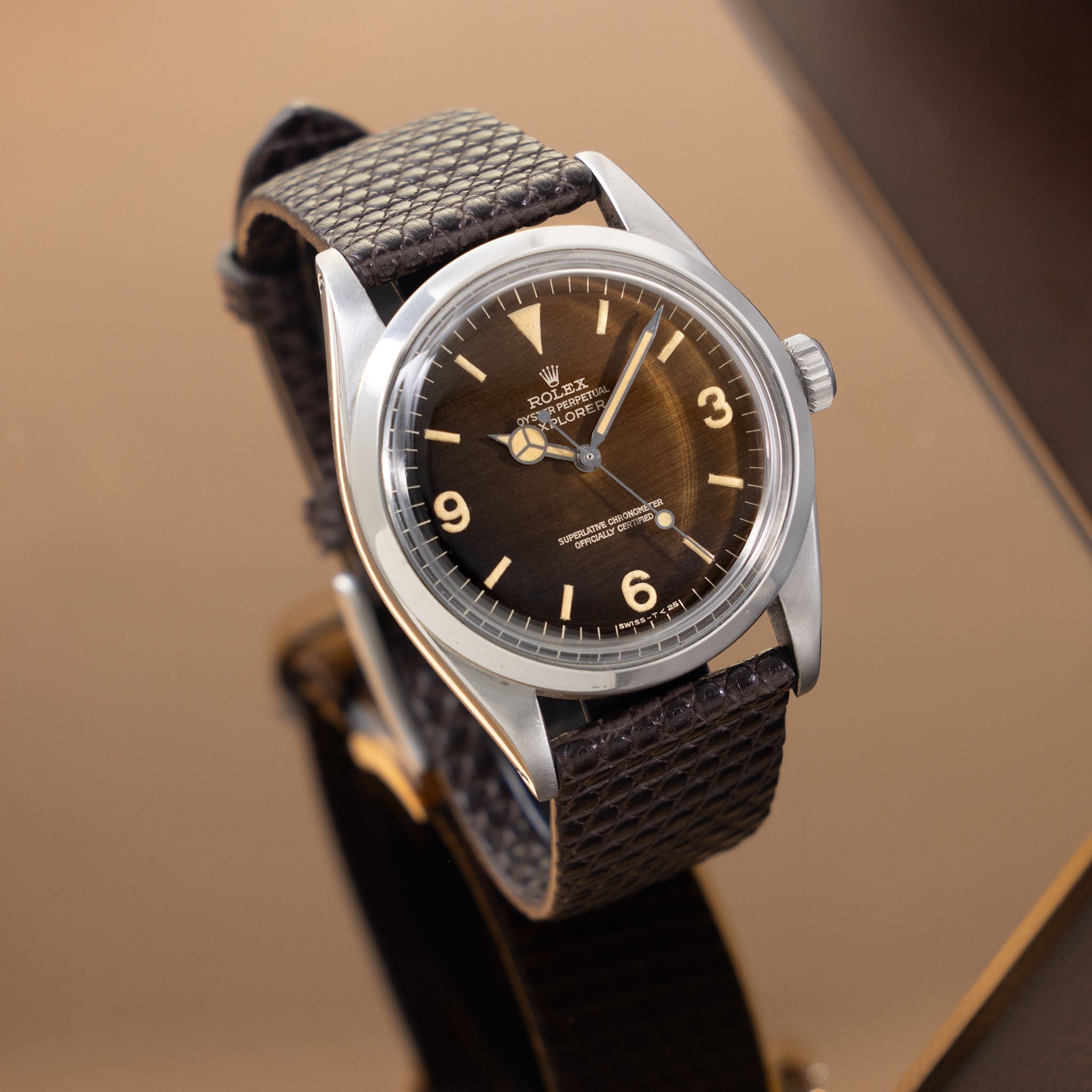 Rolex Explorer 1016 Tropical Gilt Dial