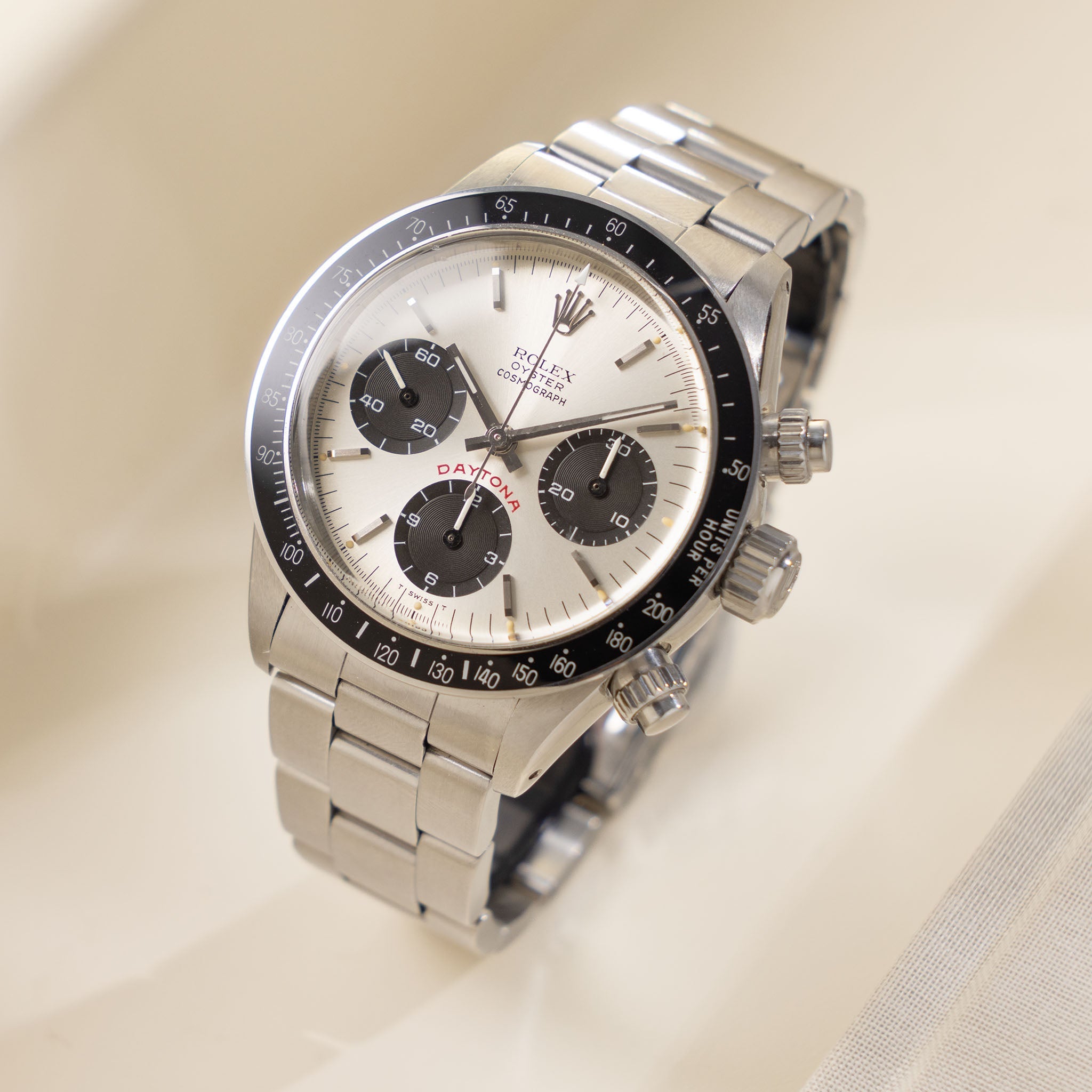 Rolex Cosmograph Daytona 6263 Big Red Floating Silver Soleil Dial