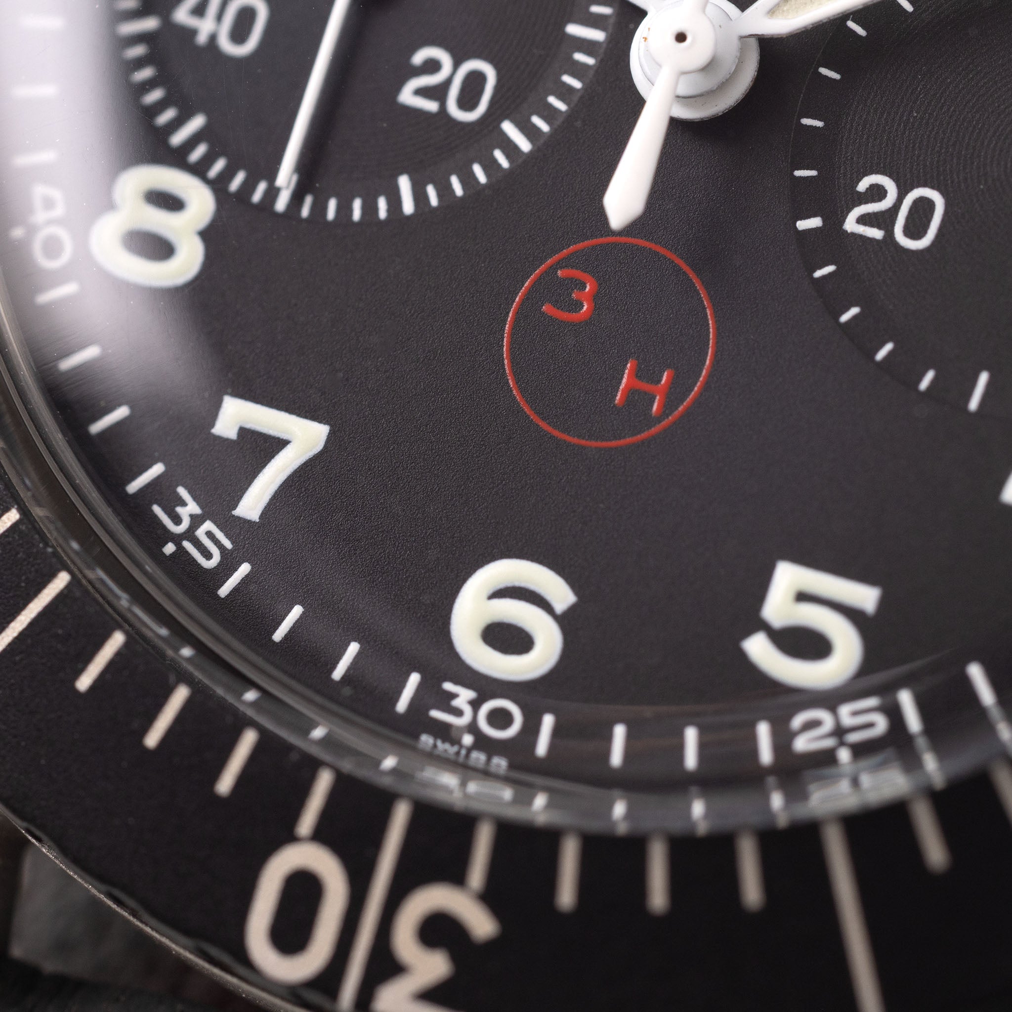 Heuer Bund Chronograph 3H dial ref 1550 SG