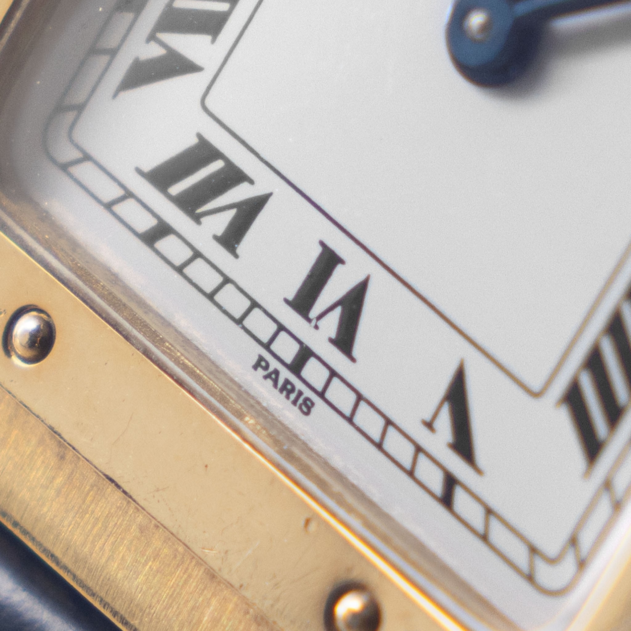 Cartier Santos Dumont Ultra Thin ref. 96053 Paris Dial