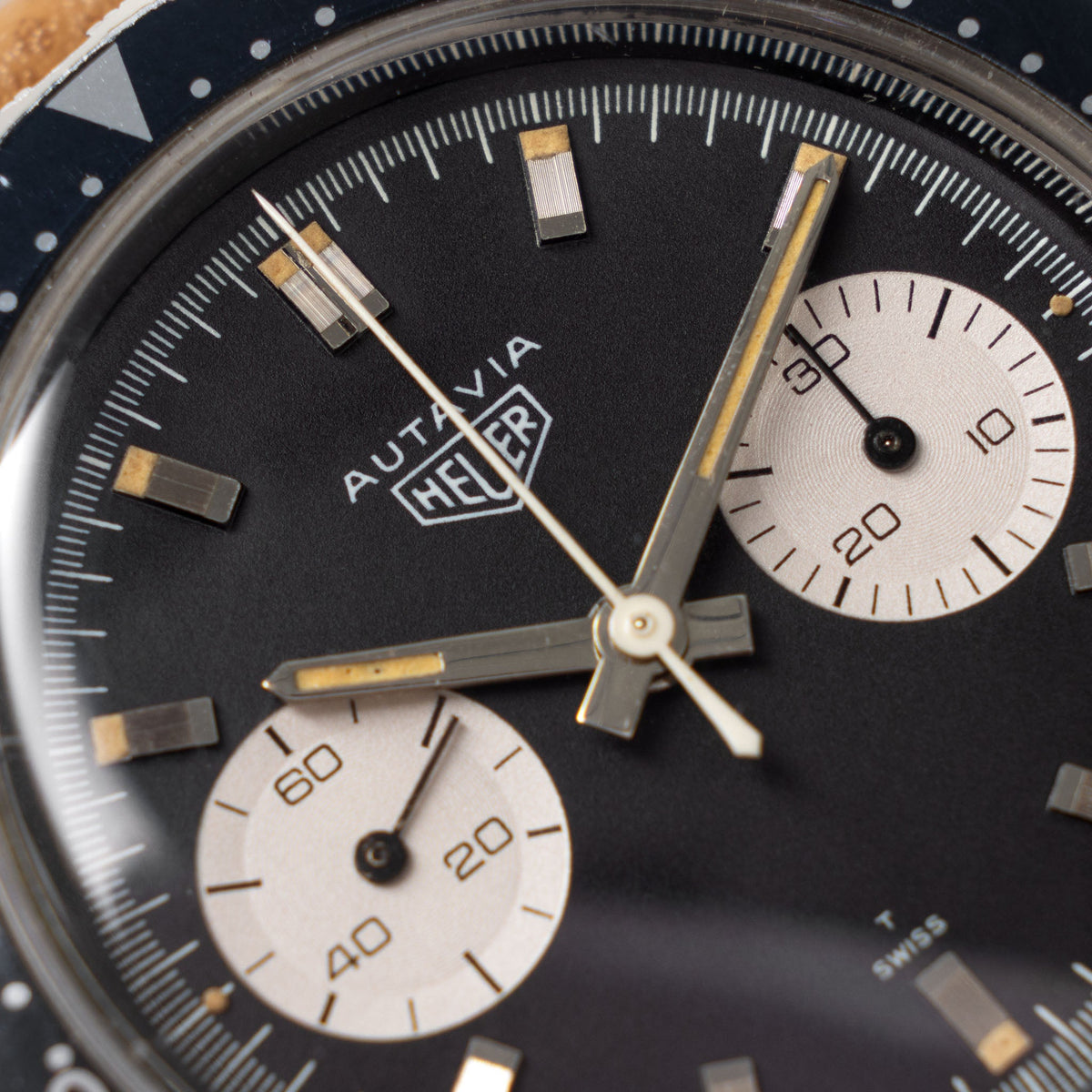 Heuer Autavia Black Dial ref 7763C Compressor Case