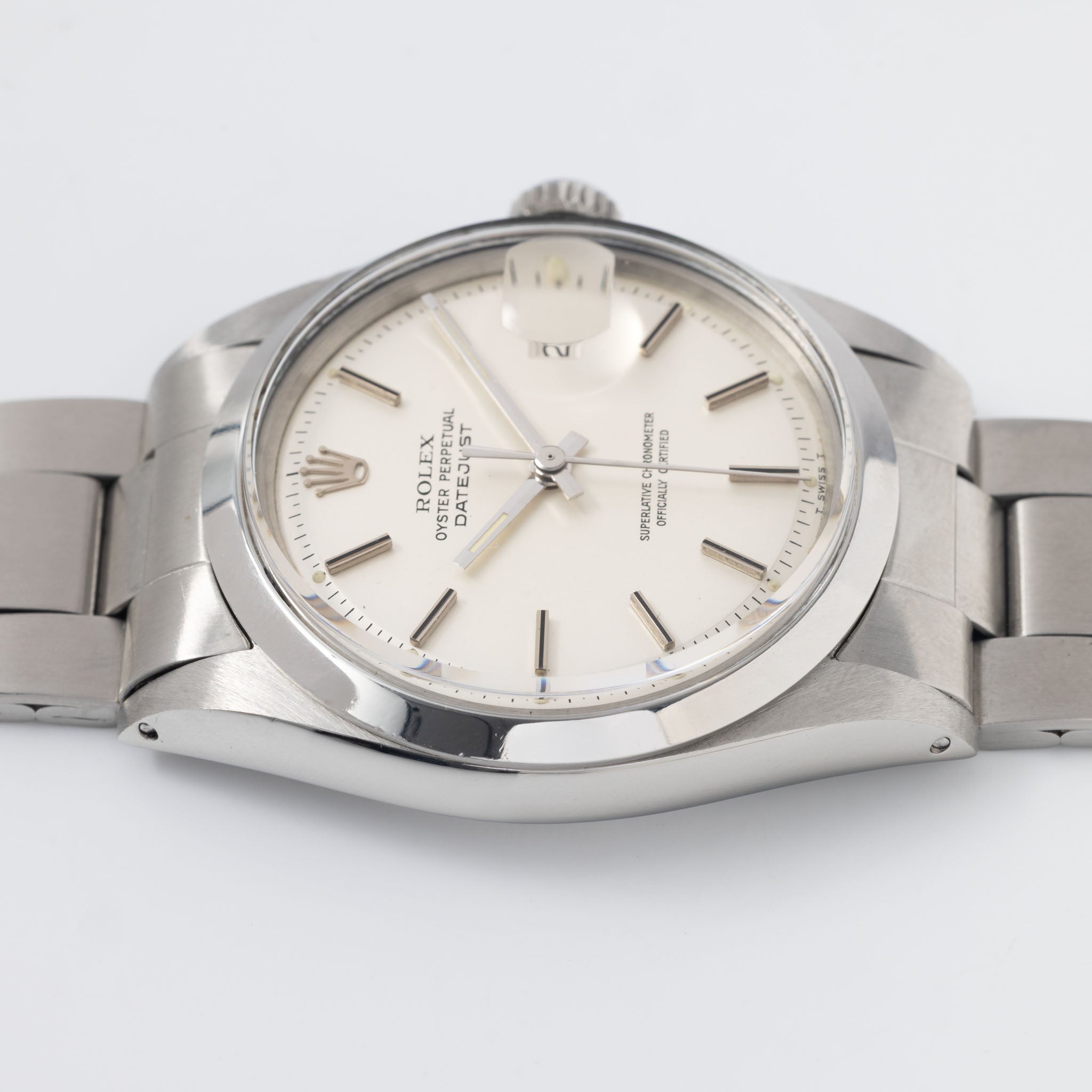 Rolex Datejust Matte silver dial ref 1600