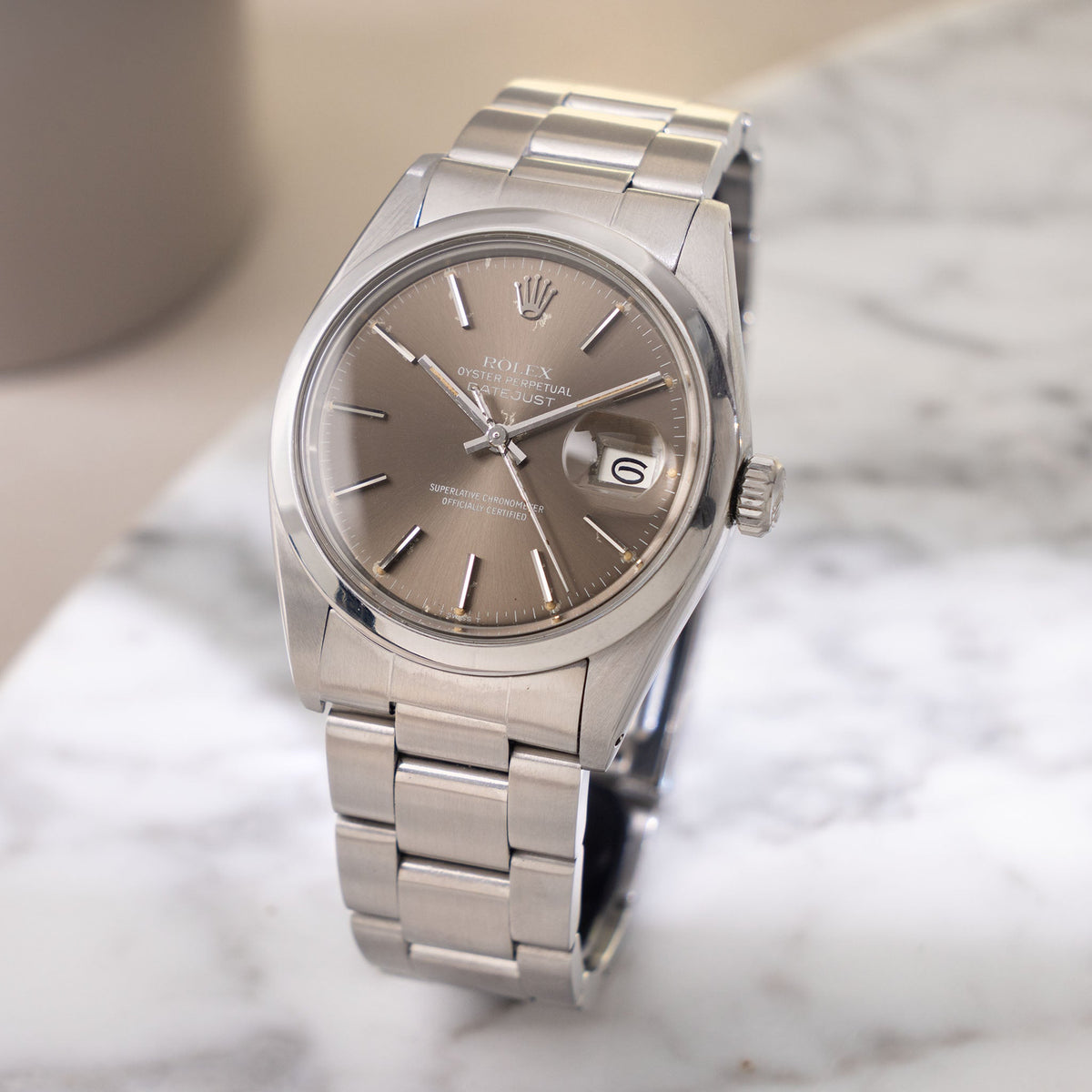 Rolex Datejust 16000 Taupe Dial with Original Guarantee Paper