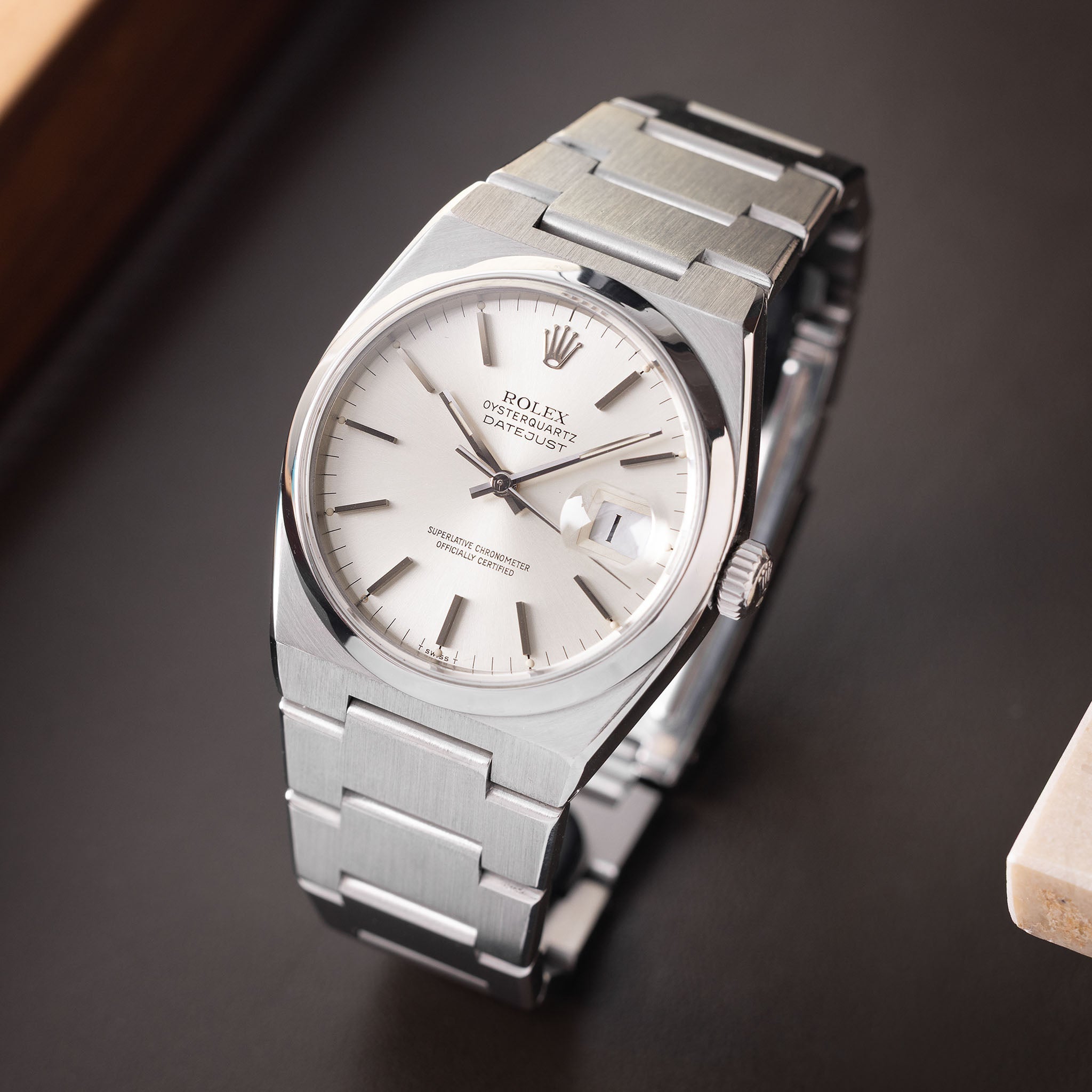 w124さま専用 ROLEX 17000  quartz 17000交換用ブレス Rolex Oysterquartz Silver dial ref 17000