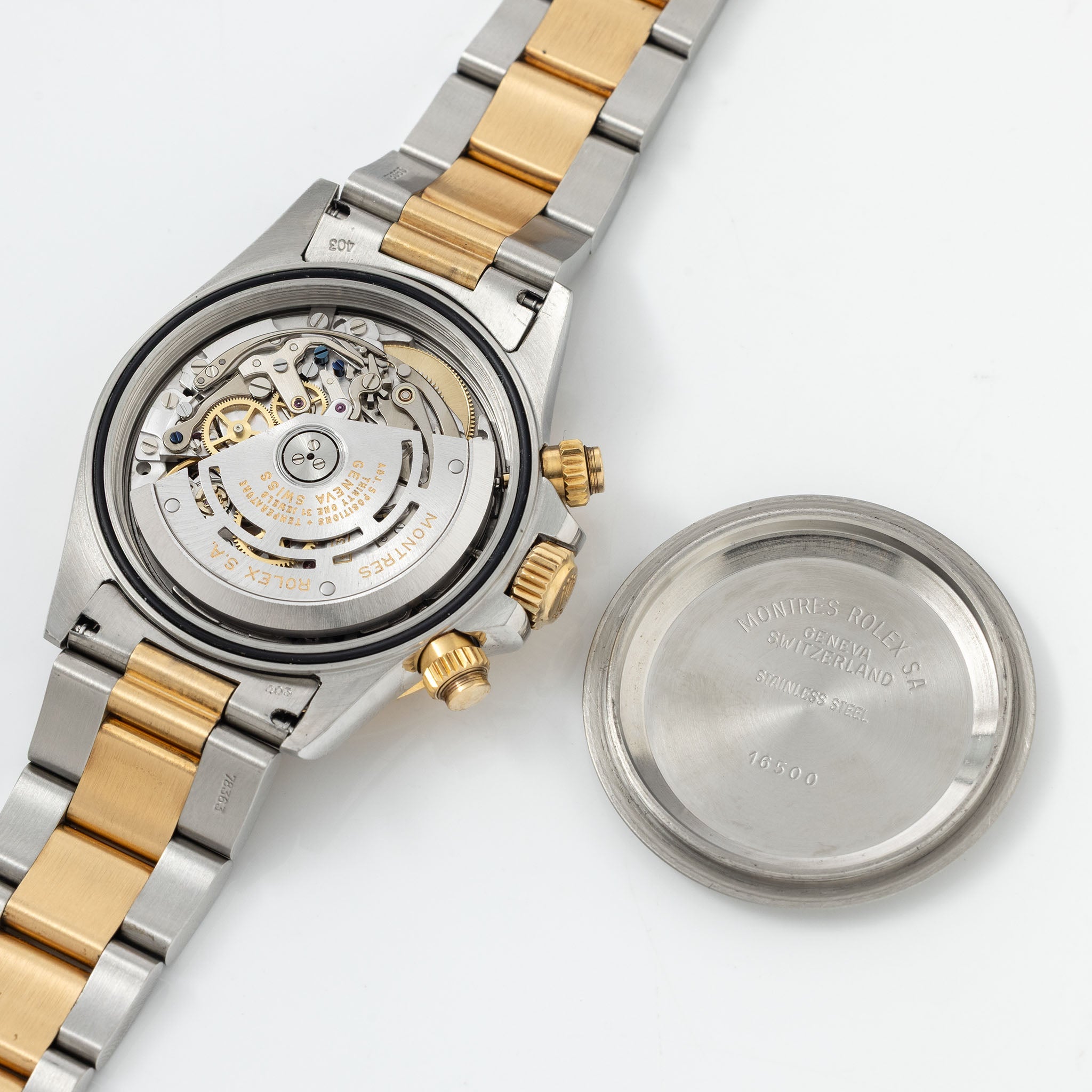 Rolex Cosmograph Daytona 16523 Black Inverted 6 Dial Executed in Steel and 18k Yellow Gold