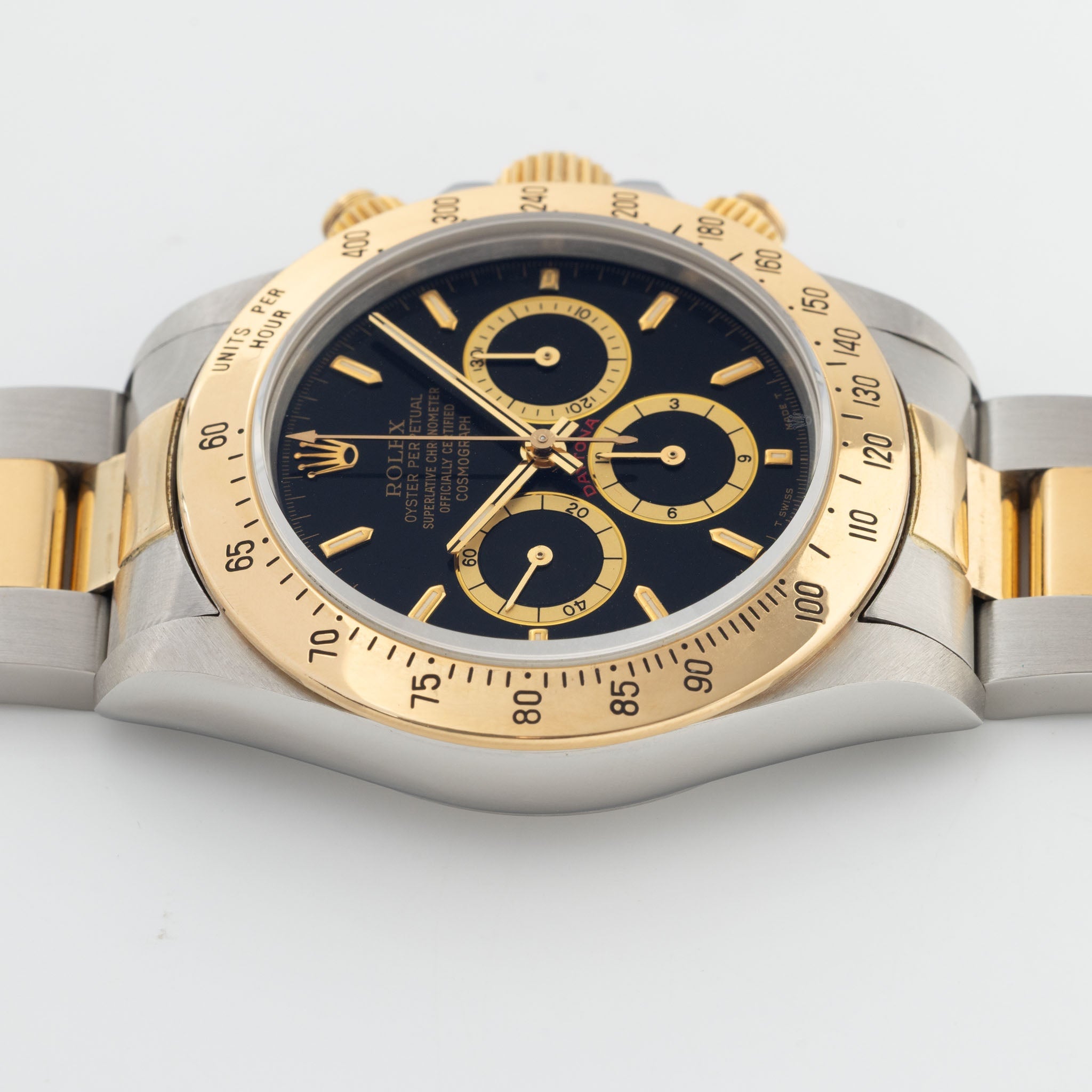 Rolex Cosmograph Daytona 16523 Black Inverted 6 Dial Executed in Steel and 18k Yellow Gold