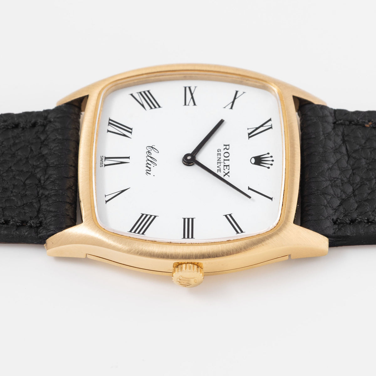 Rolex Cellini Ref. 3805 White Dial with Original Box in 18k Yellow Gold