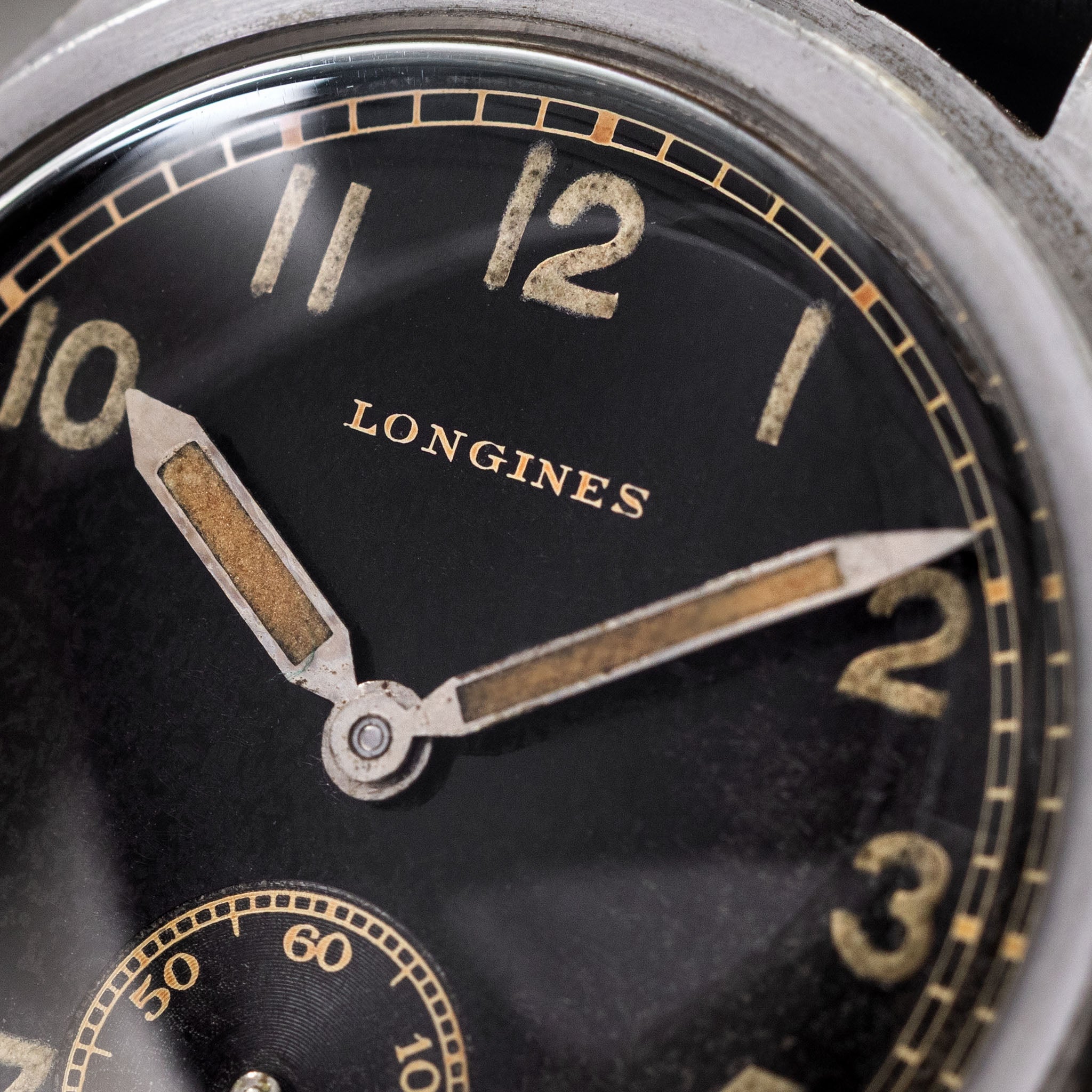 Longines Sei Tache Gilt Dial ref. 5130 with Extract of the Archives “German Army”