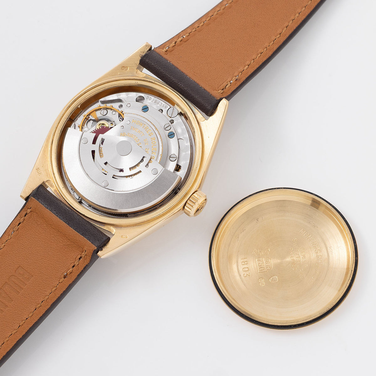 Rolex Day-Date 1803 White Dial in 18k Yellow Gold