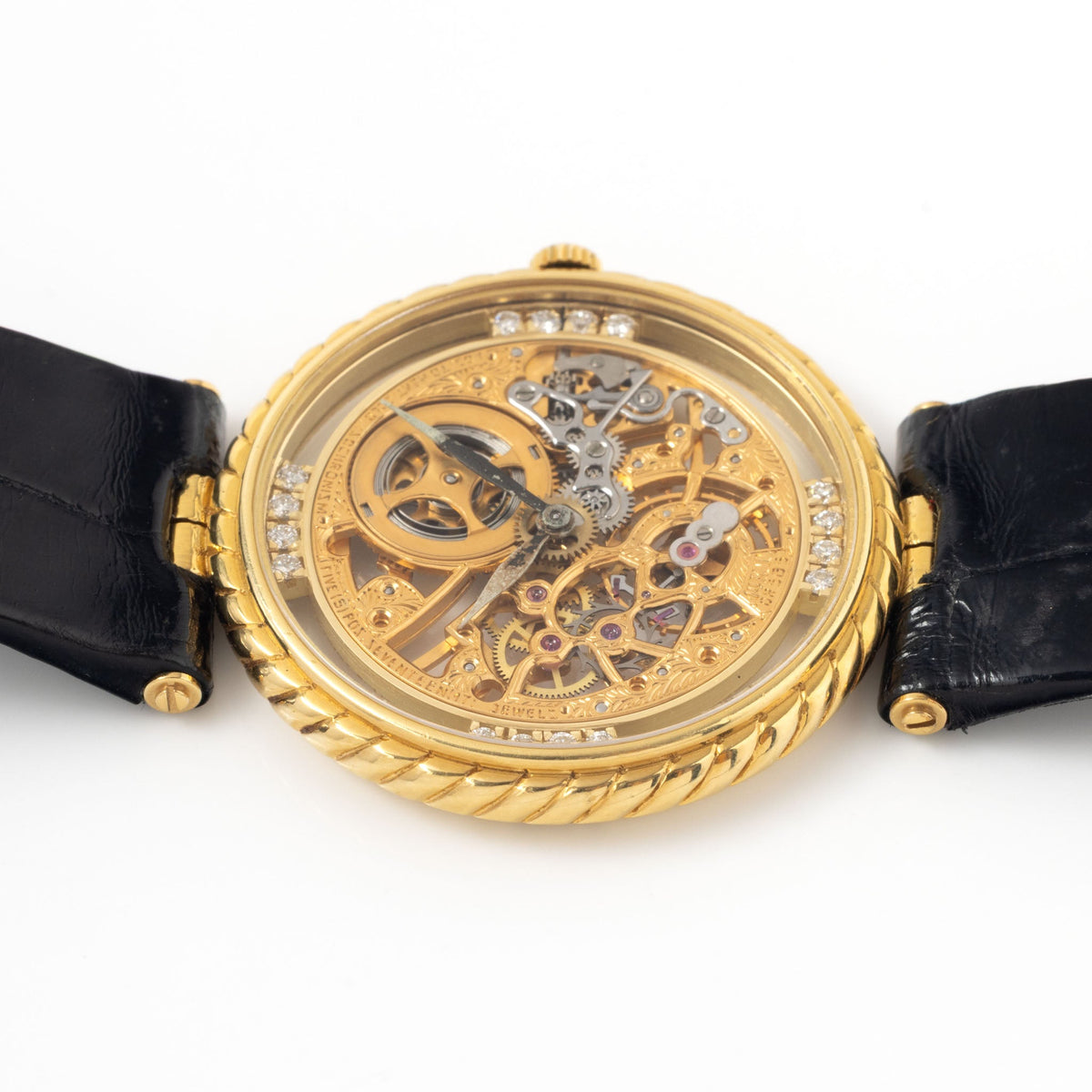 Audemars Piguet 4257/002BA Skeleton Dress Watch in 18k Yellow Gold with Box and Original Guarantee Booklet