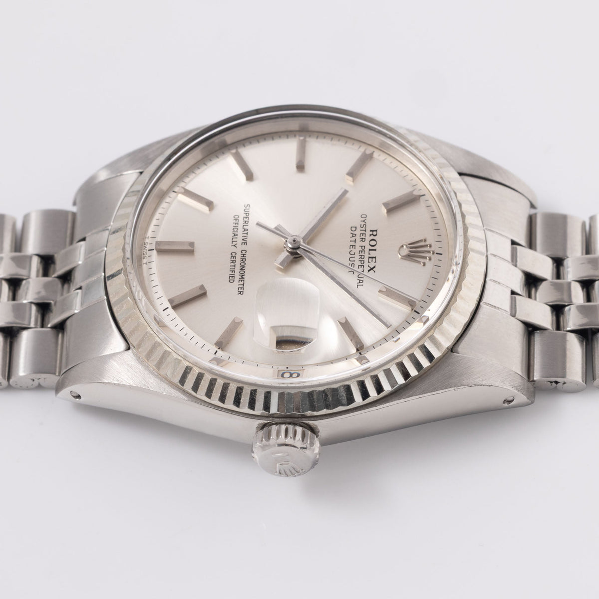 Rolex Datejust Ref. 1601 - Silver Soleil No-Lume Dial