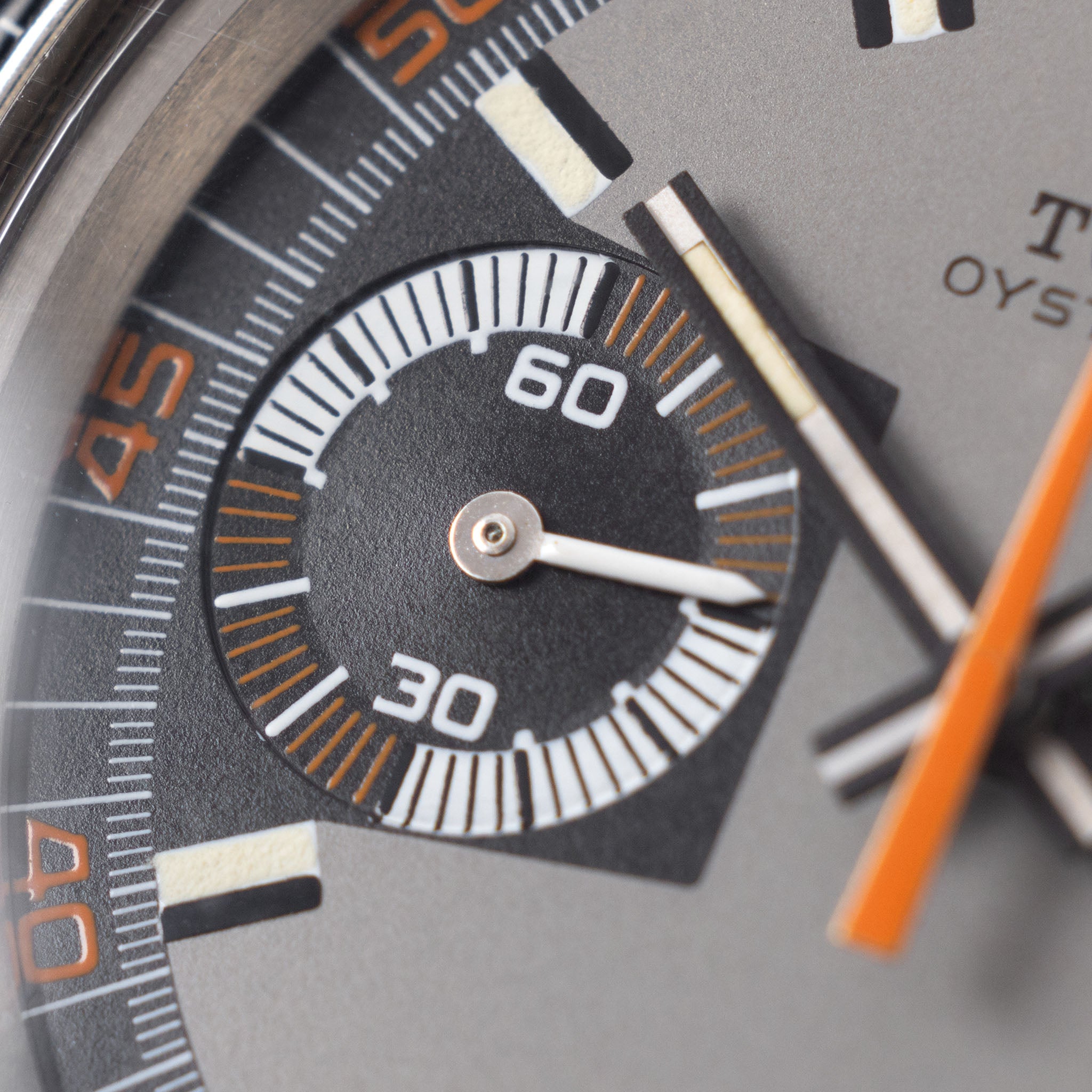 Tudor "Monte Carlo " chronograph grey dial ref 7149 / 0 “mystery engraving “