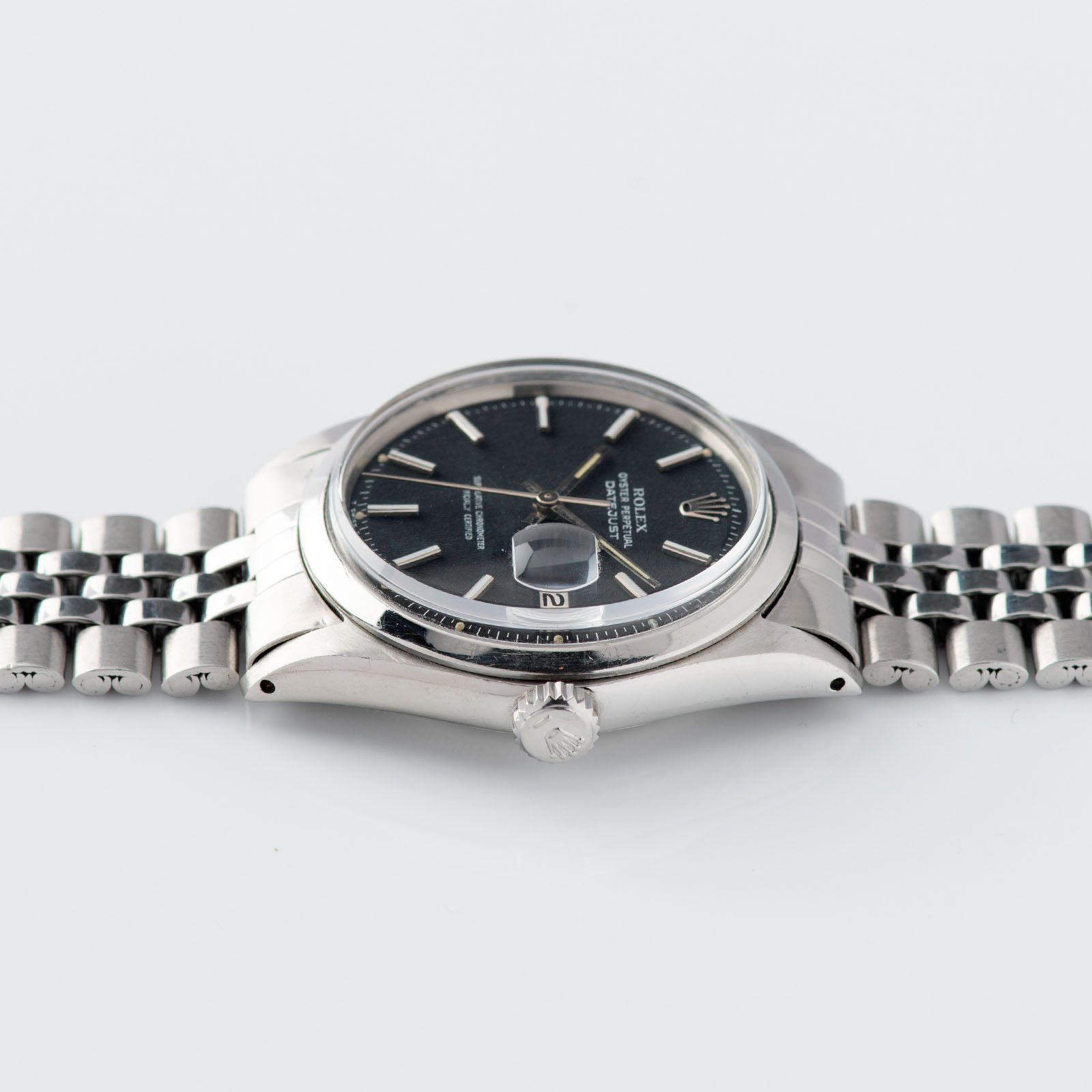 Rolex Datejust Reference Black Marble Dial 1600