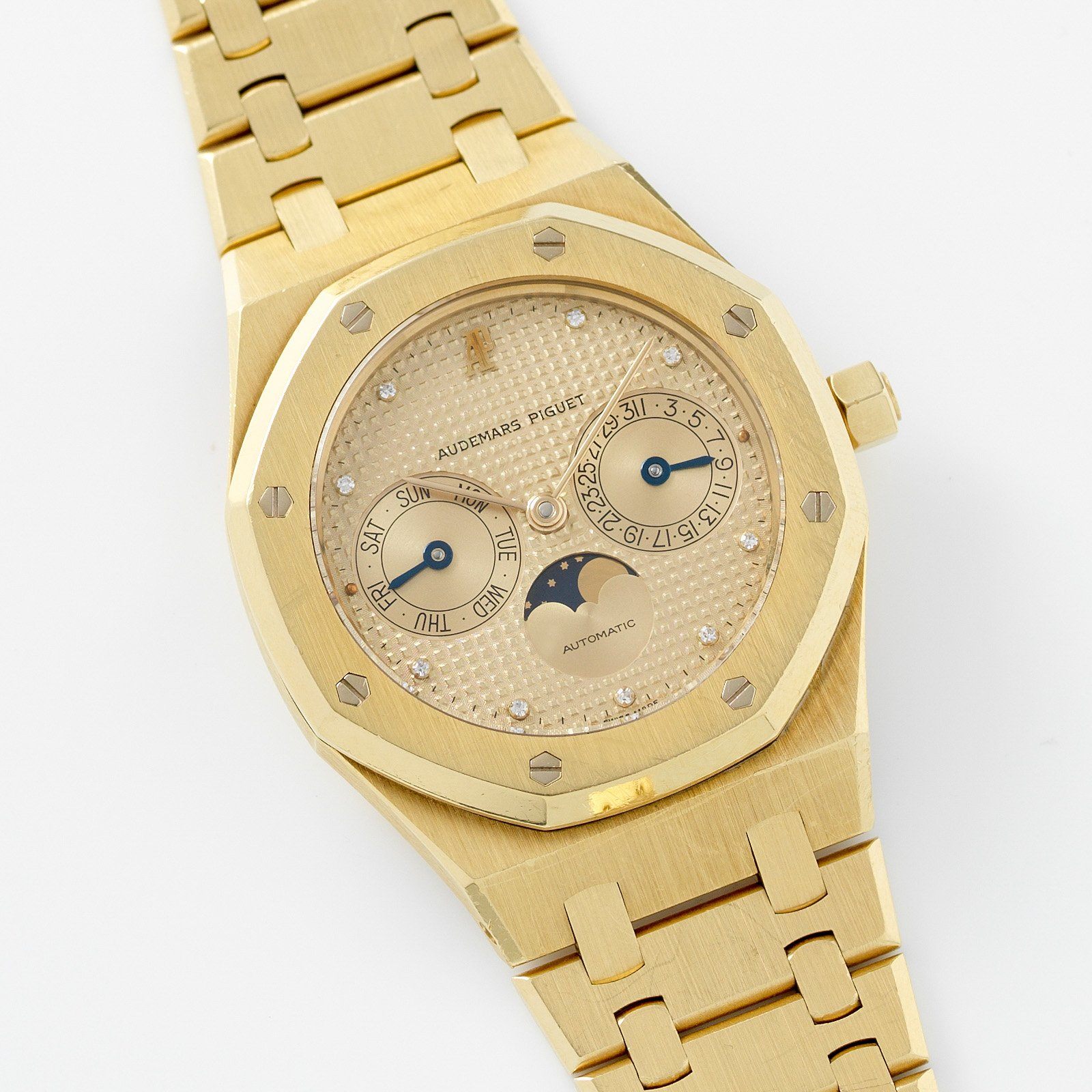 Diamond Ap Watch Yellow Audemars Piguet Royal Oak Selfwinding