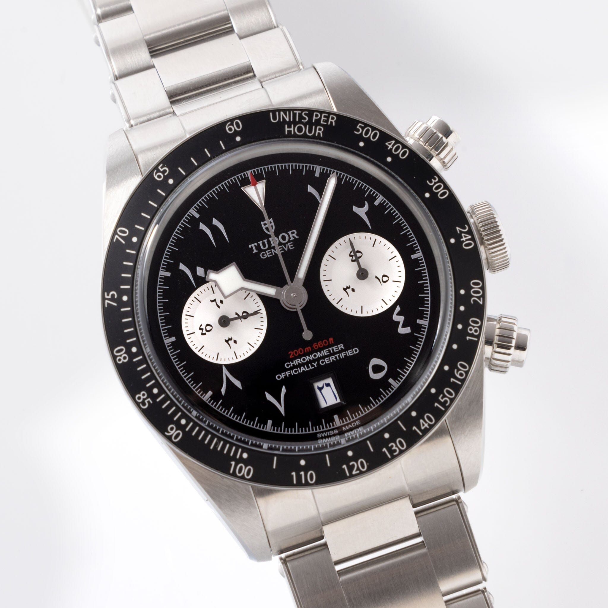 Tudor Black Bay Chrono Dubai Edition Hindi Numerals Ref 79360N