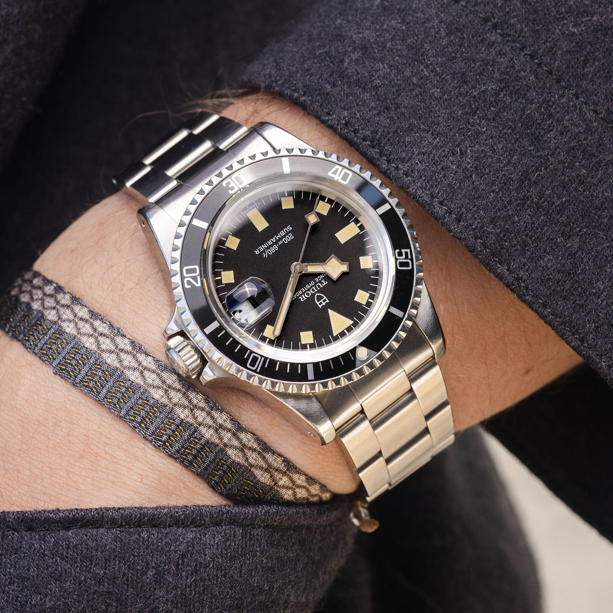 Tudor Submariner Date Black Snowflake 9411 /0 Recent Tudor Service