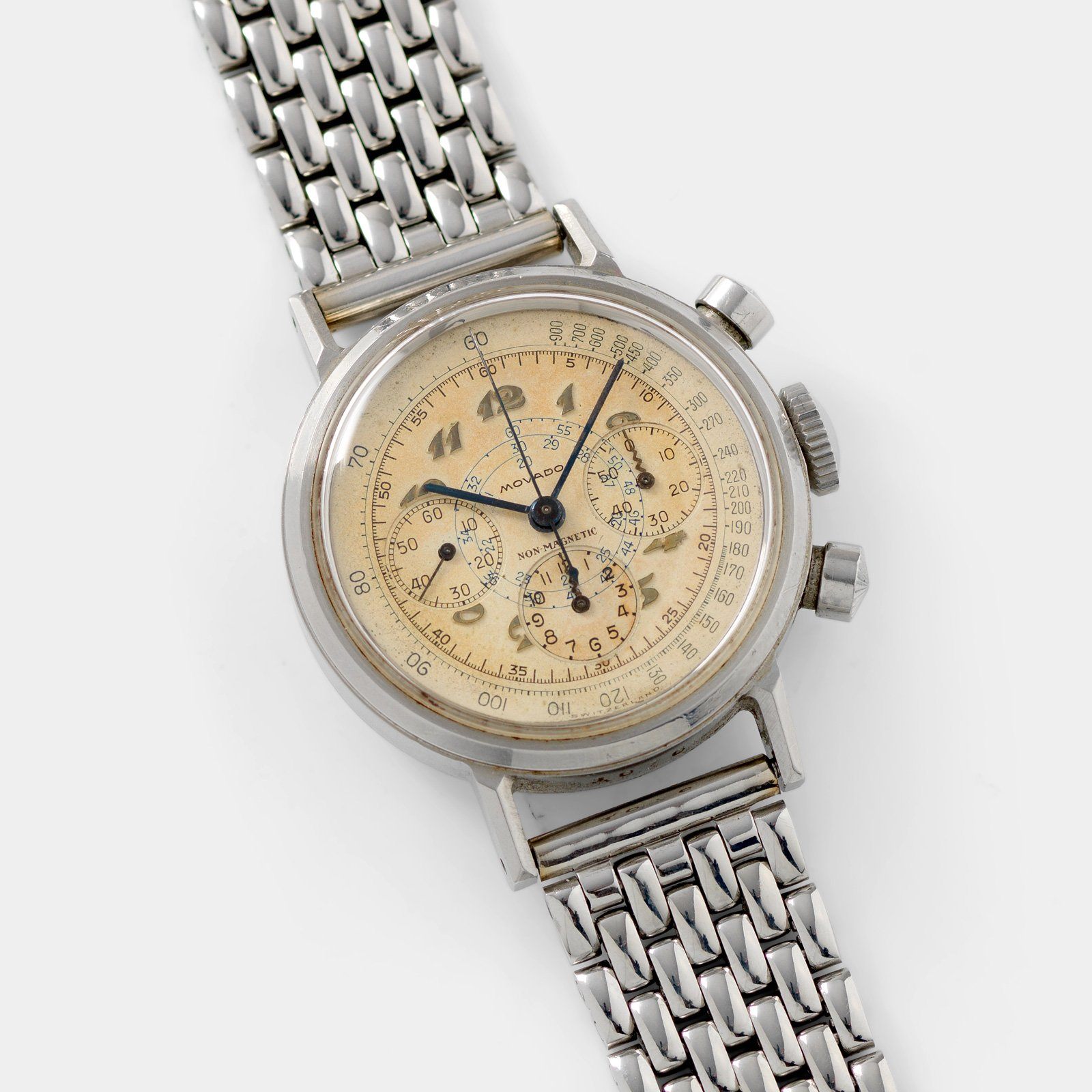 Movado M95 Steel FB Case Chronograph Watch - Main Image