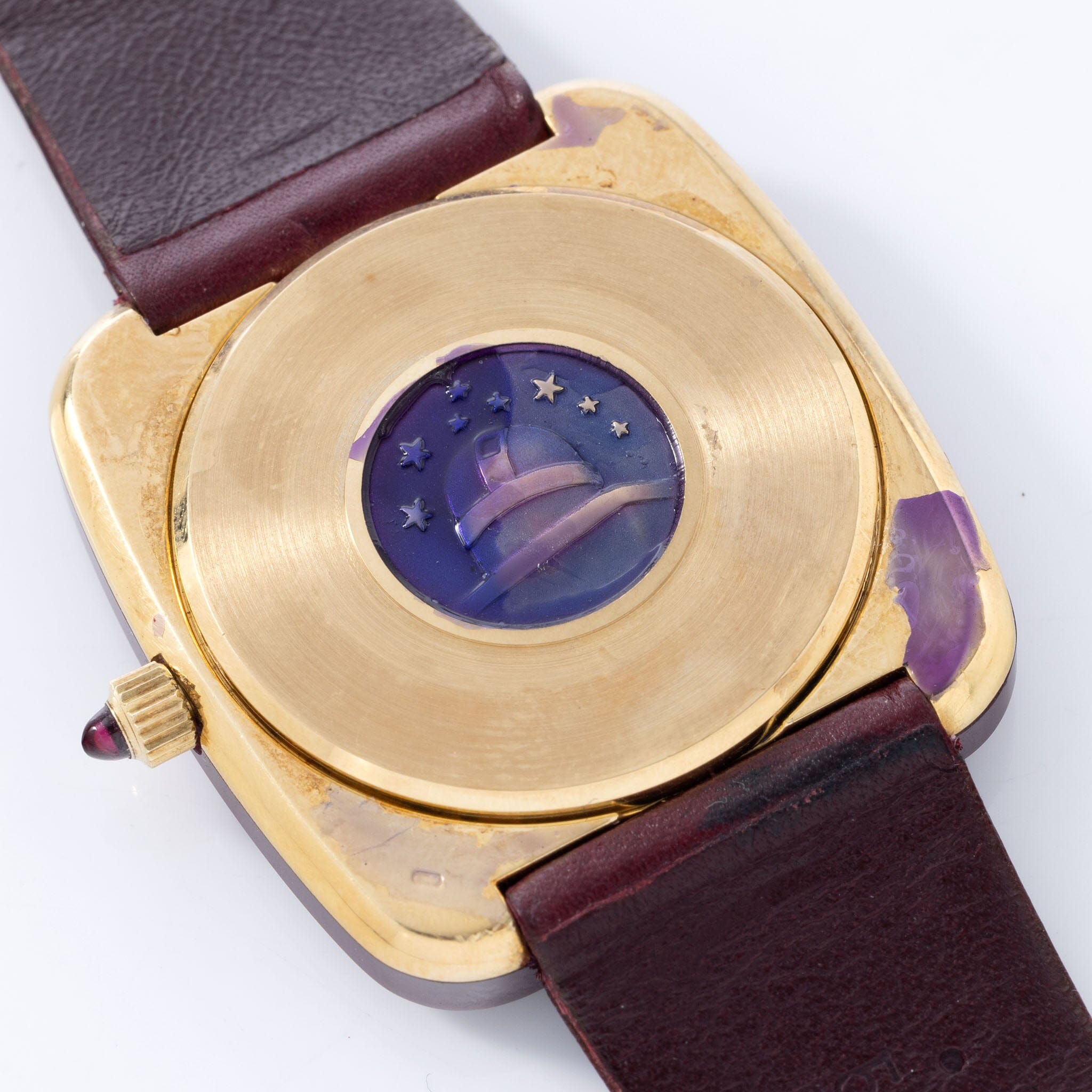 Omega Constellation Burgundy Ceramic and 18k Gold Case