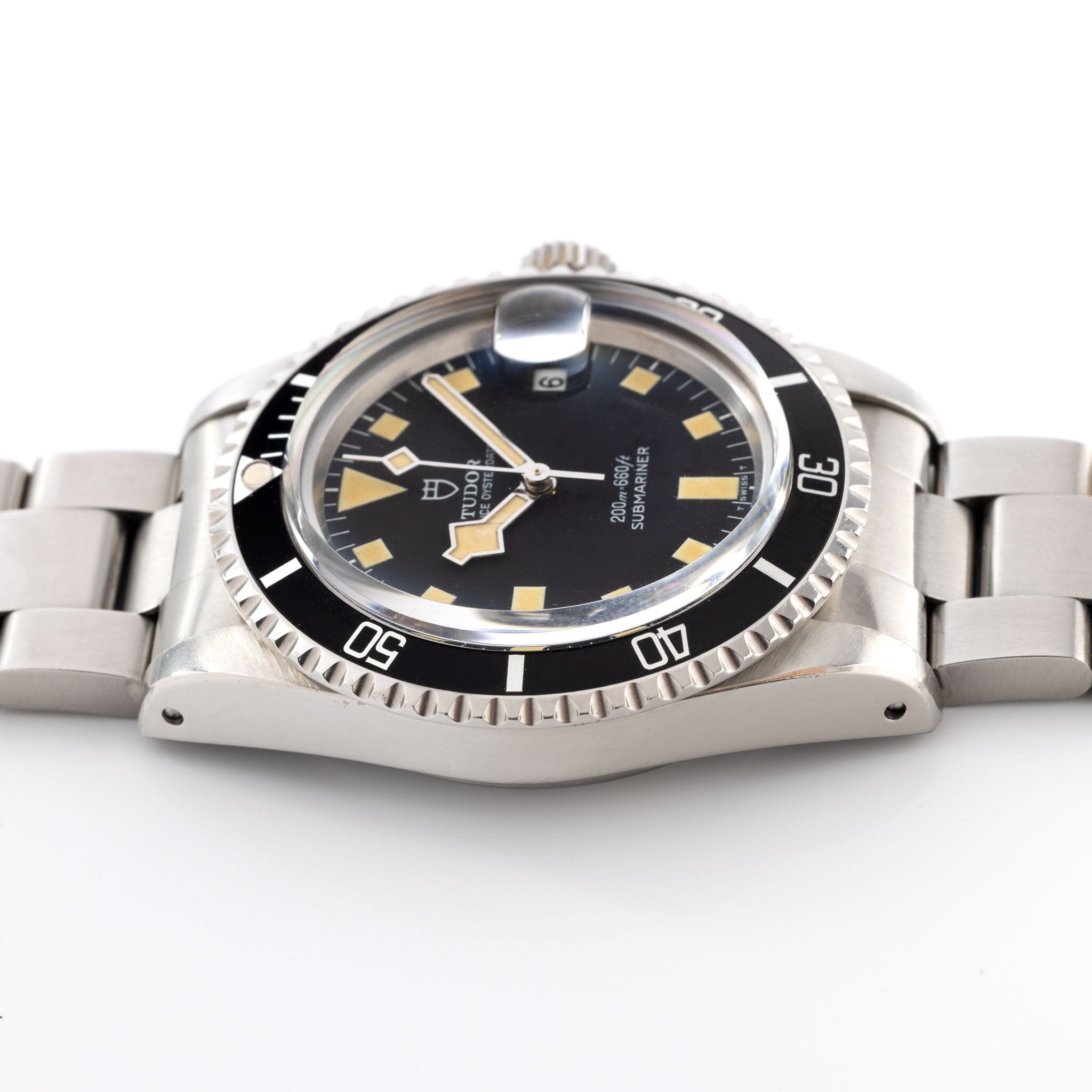 Tudor Submariner Date Black Snowflake 9411 /0 Recent Tudor Service