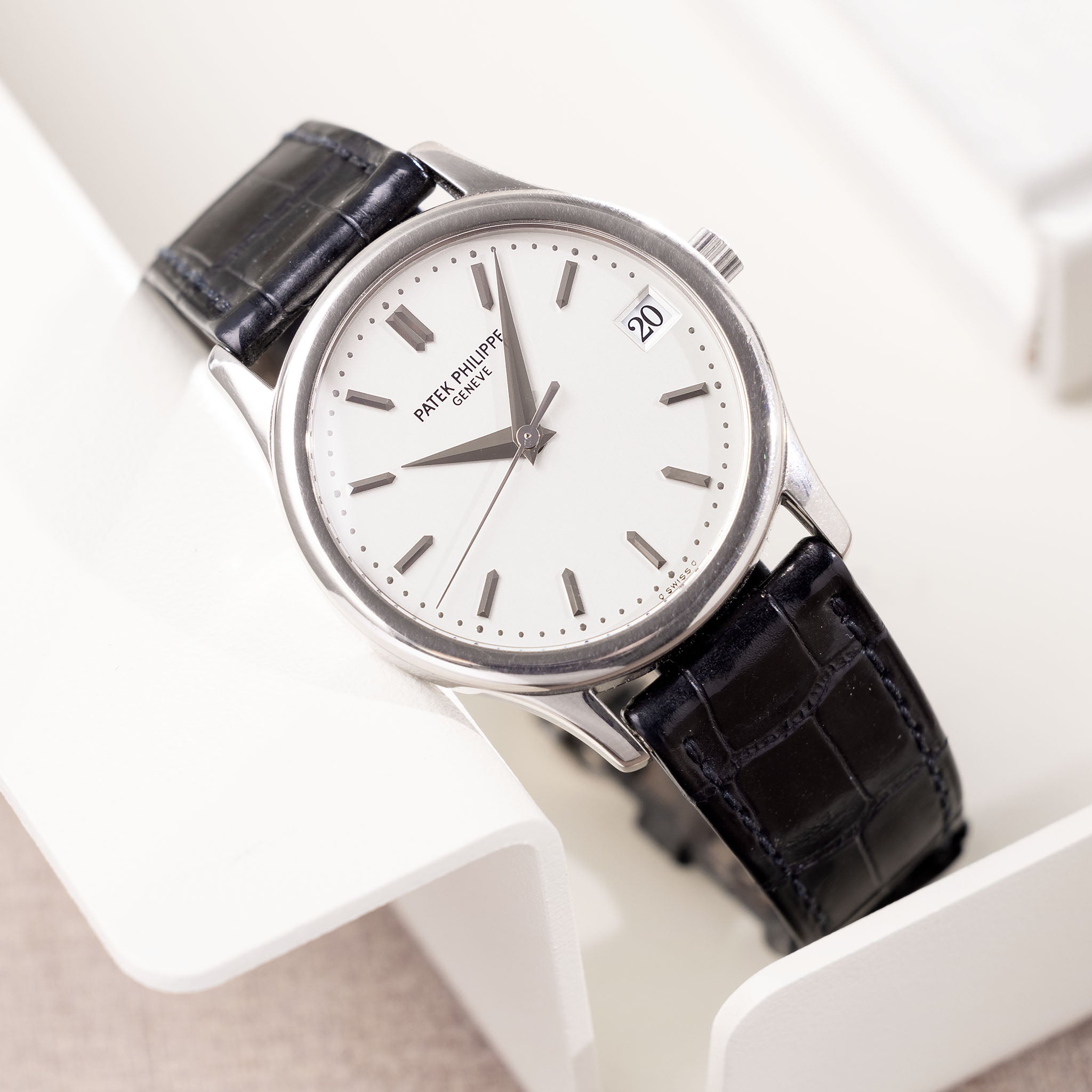 Patek Philippe Calatrava White Gold Box and Papers Ref 3998G