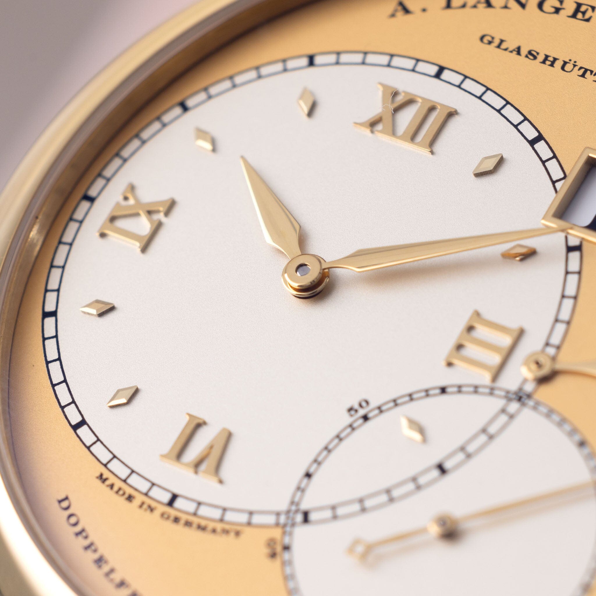 A. Lange &amp; Söhne Grand Lange 1 “ Grosse Lange” 18kt Yellow Gold Ref 115.021