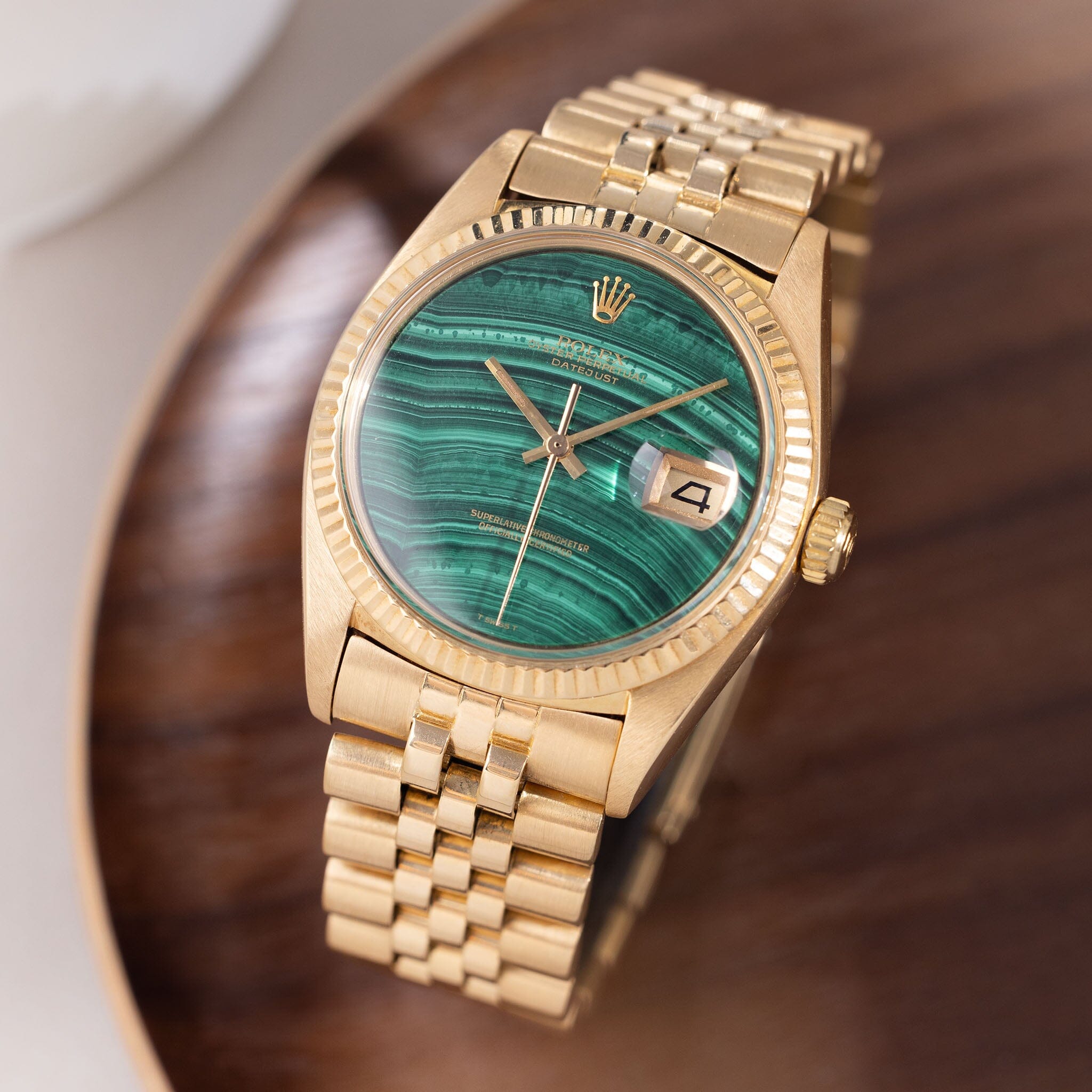 Rolex Datejust 1601 8 Malachite stone dial