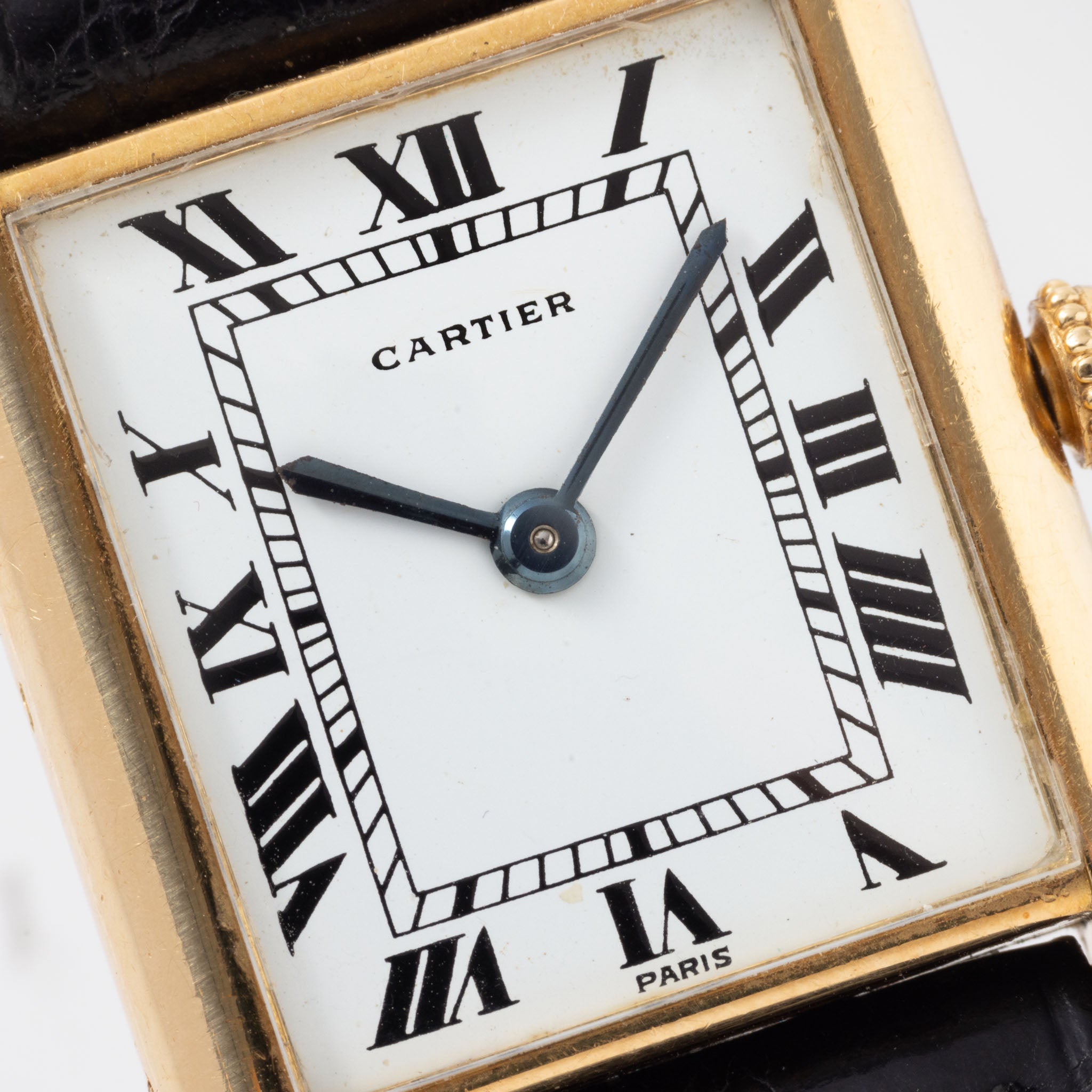 Cartier Paris Tank Louis 18kt Yellow Gold Jaeger Movement 1960s