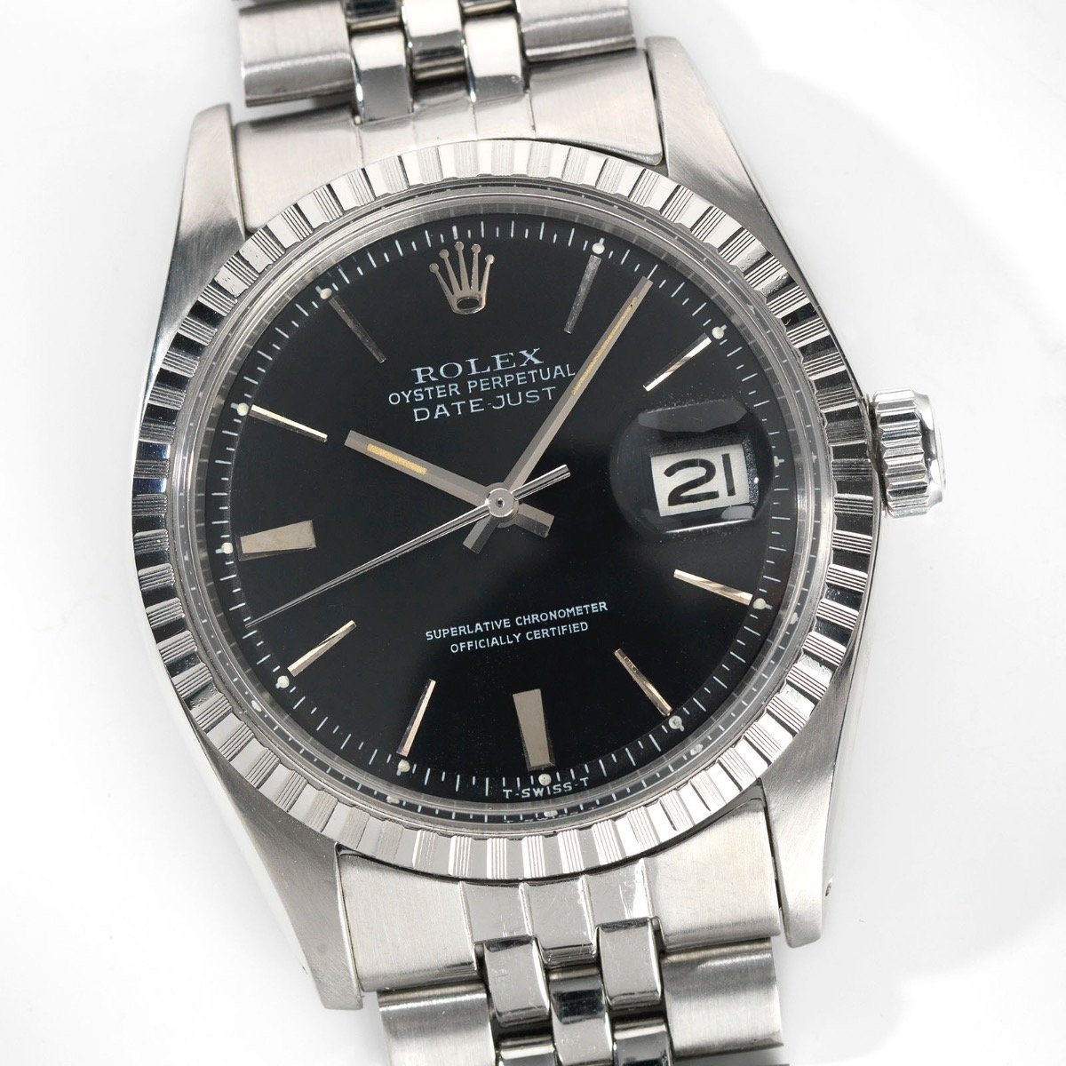Rolex Datejust Black Door stop Dial 1603
