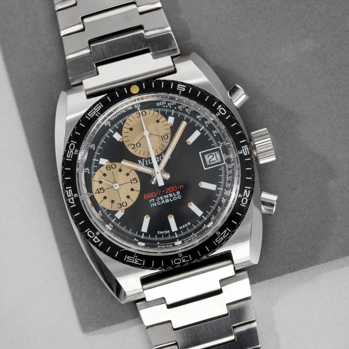 Na様 Nivada Sports Chrono Rare Singer Exotic Dial