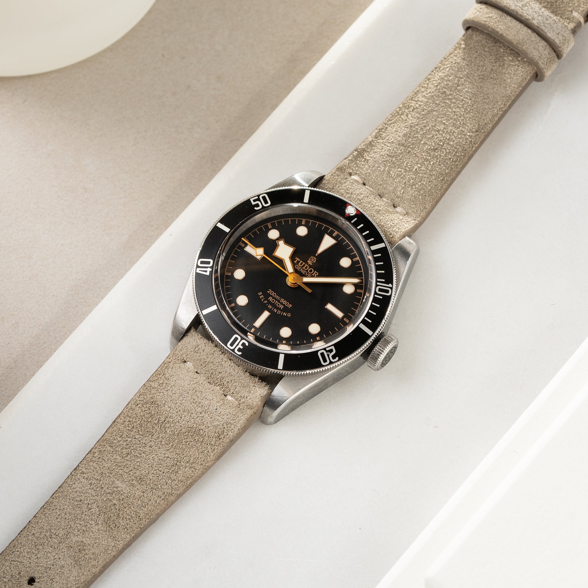 Strap for Tudor Black Bay 41mm - Silky Suede Leather