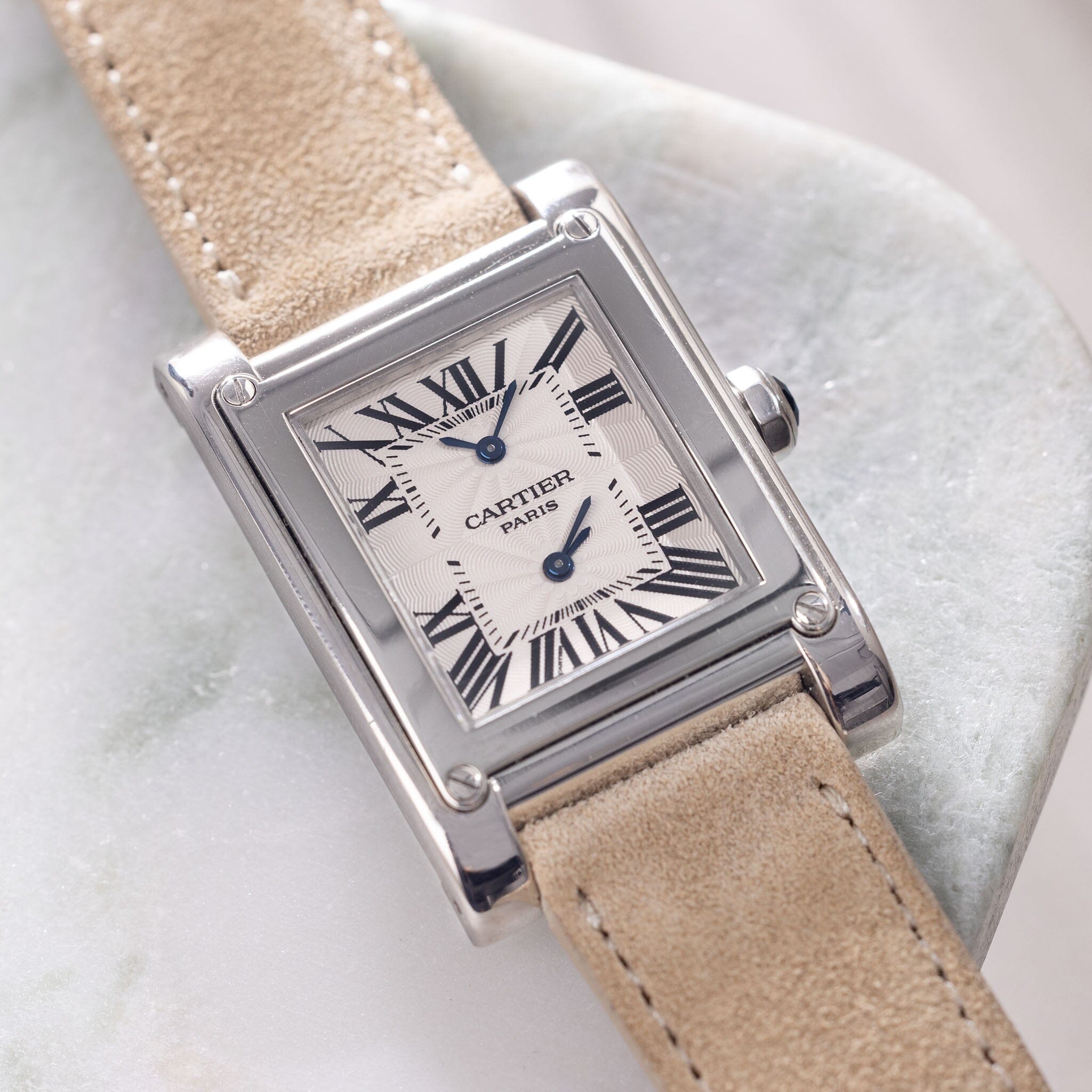 Cartier Tank Vis Dual Time CPCP 2552