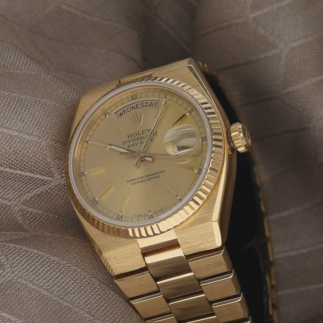 Rolex Oysterquartz Day-Date 19018 Champagne Dial