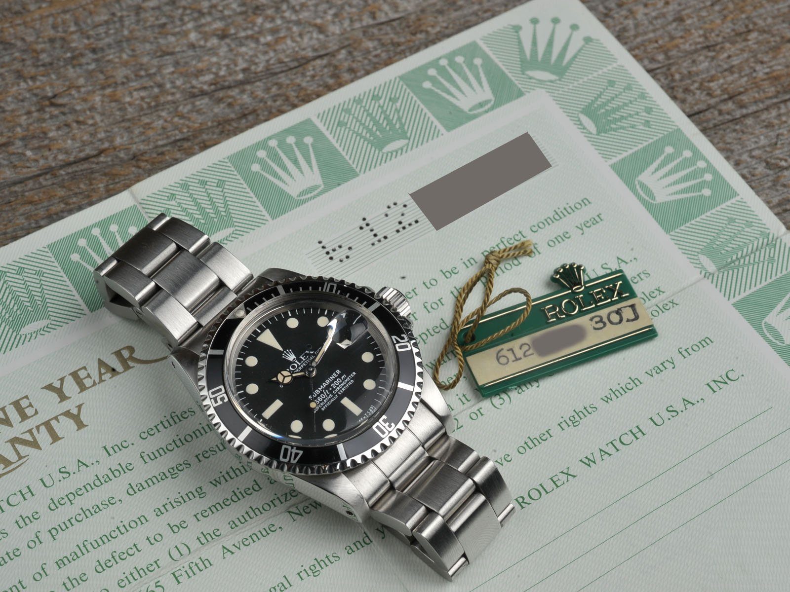 ROLEX 1680 SUBMARINER BOX+PAPERS