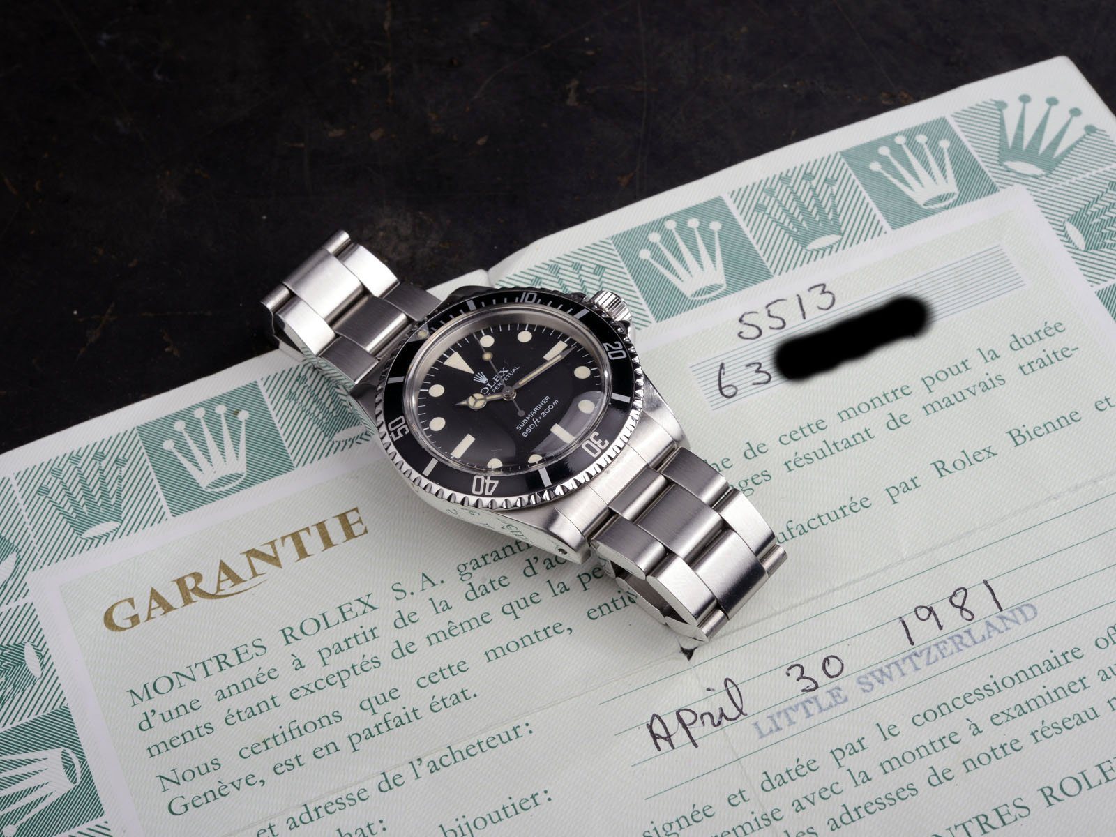 CURATED ROLEX 5513 MAXI MK2 BOX AND PAPERS