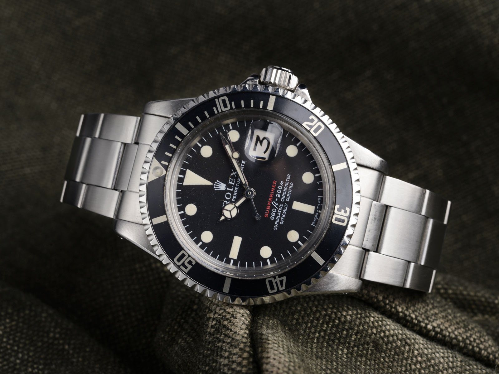 CURATED ROLEX 1680 RED SUBMARINER FROM 1970