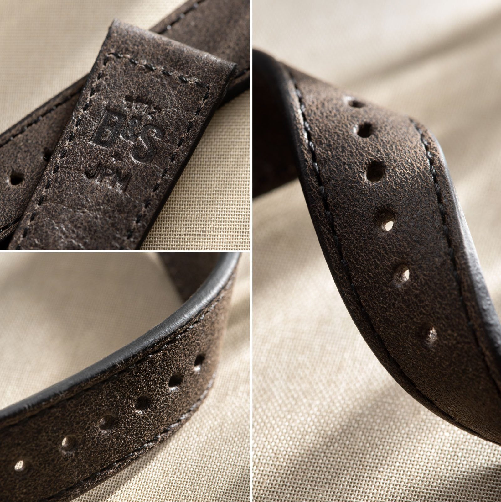 Ravello Brown Leather Watch Strap