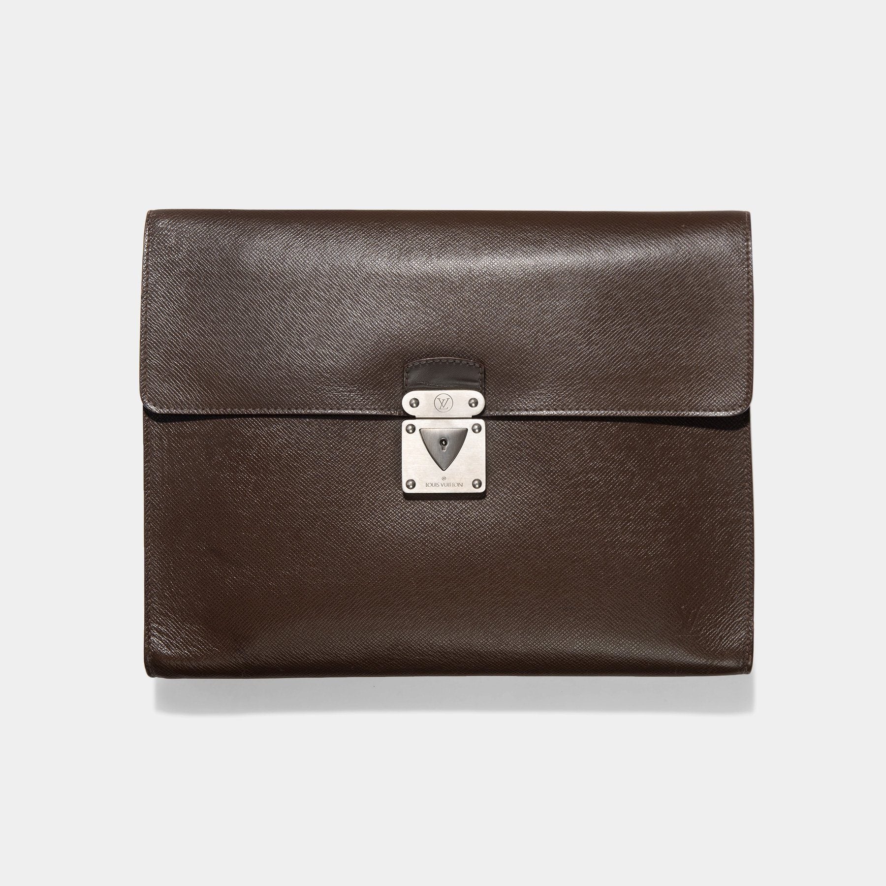Louis Vuitton Brown Taiga Leather Minuto Portfolio Case Louis Vuitton