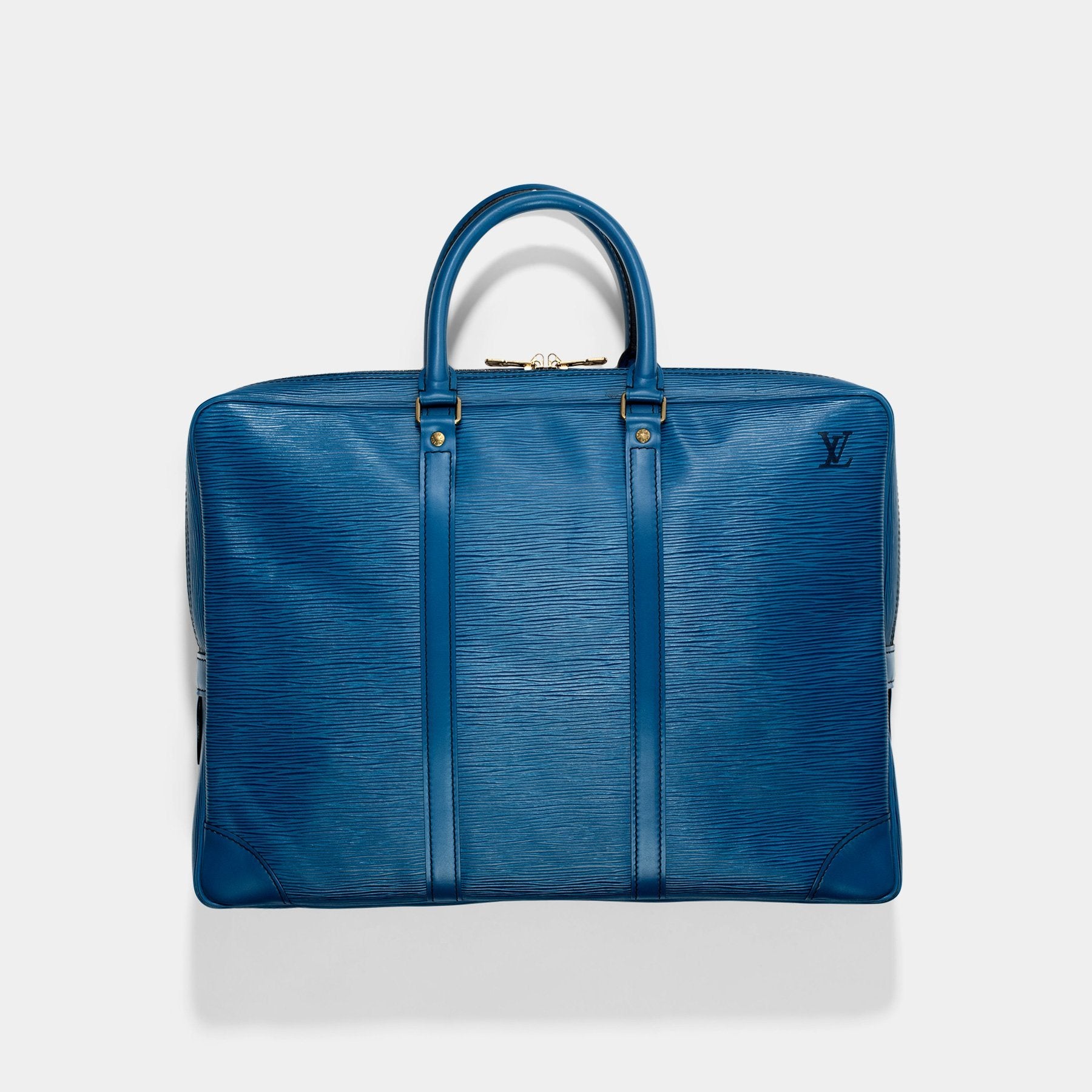 Authentic Louis Vuitton Petit Noé in Blue Epi Leather 