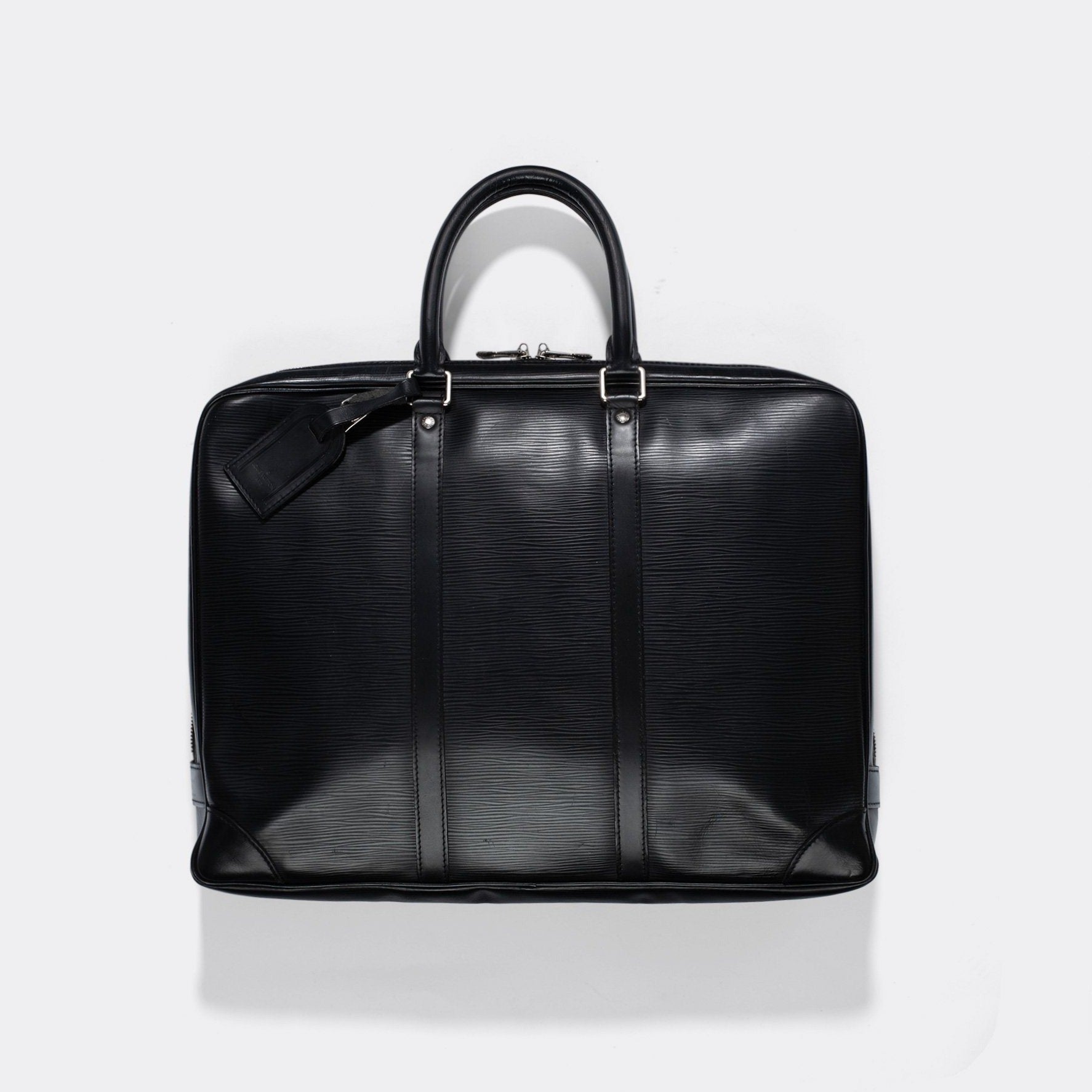 Louis Vuitton Black Epi Leather Porte-Documents Voyage Bag