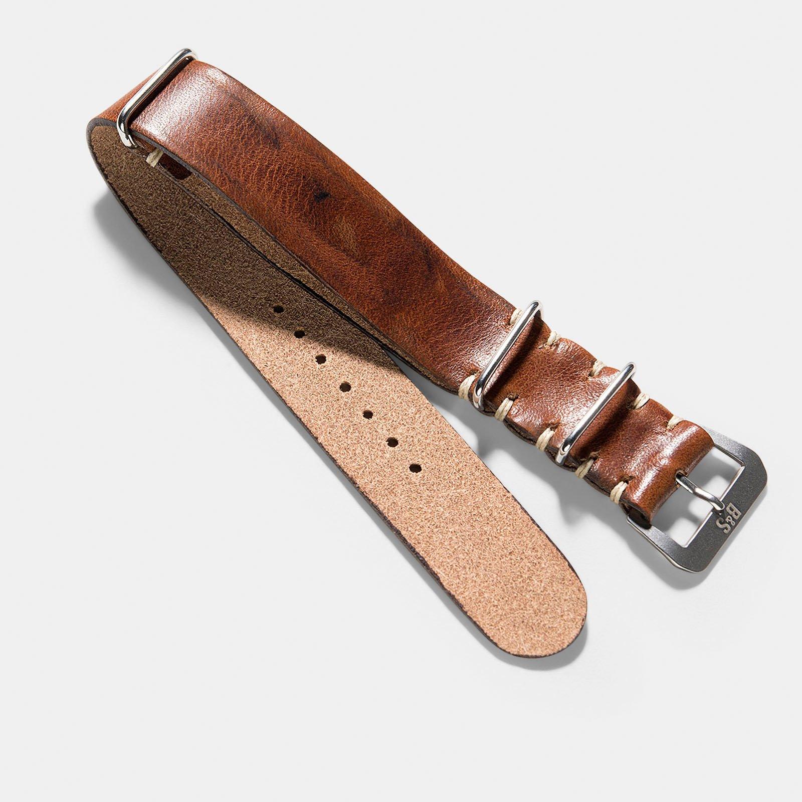 Siena Brown Leather Watch Strap