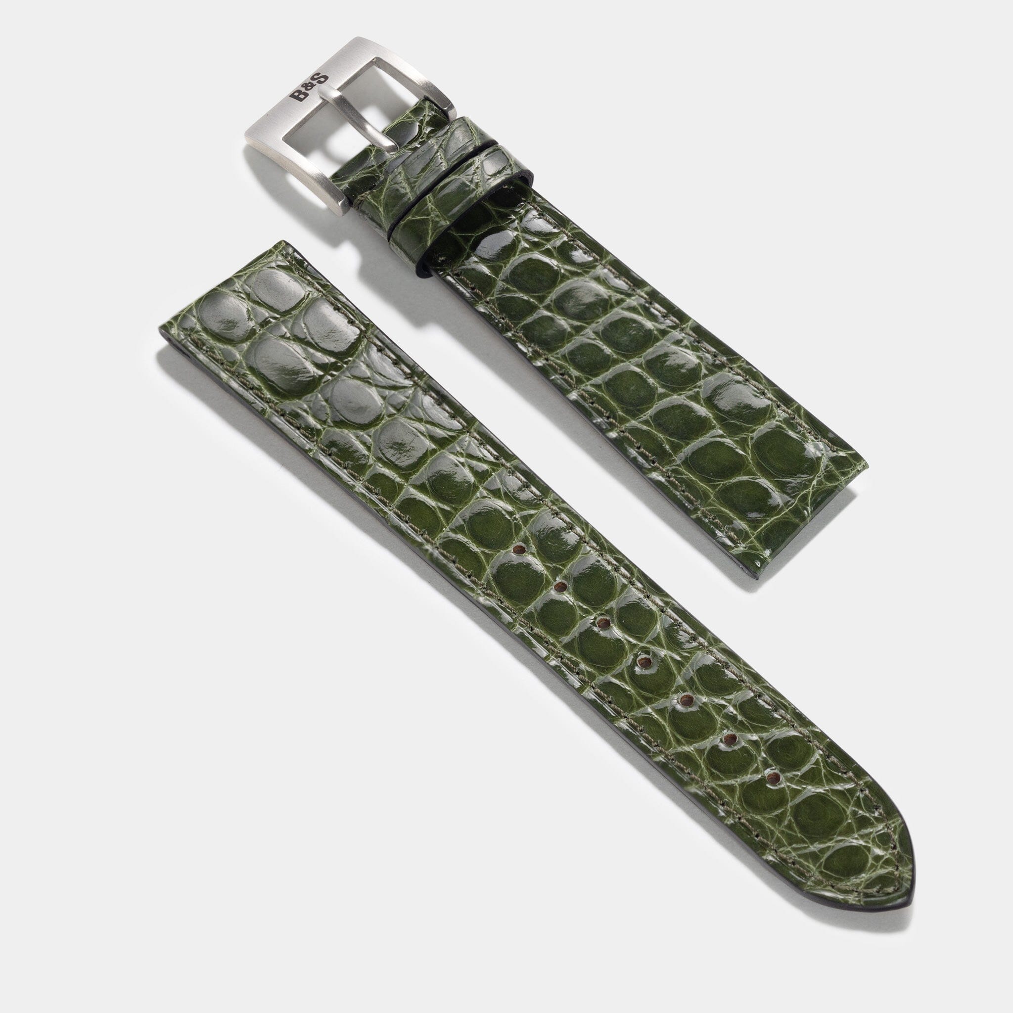 Green 2025 alligator strap